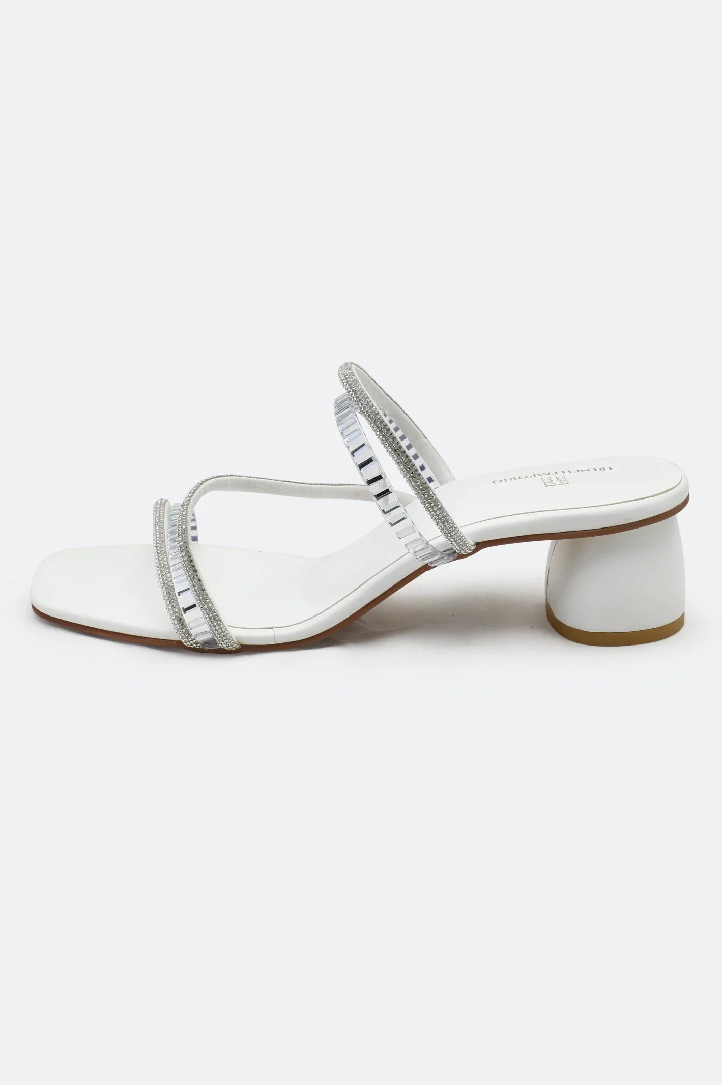 White Ladies Formal Block Heel
