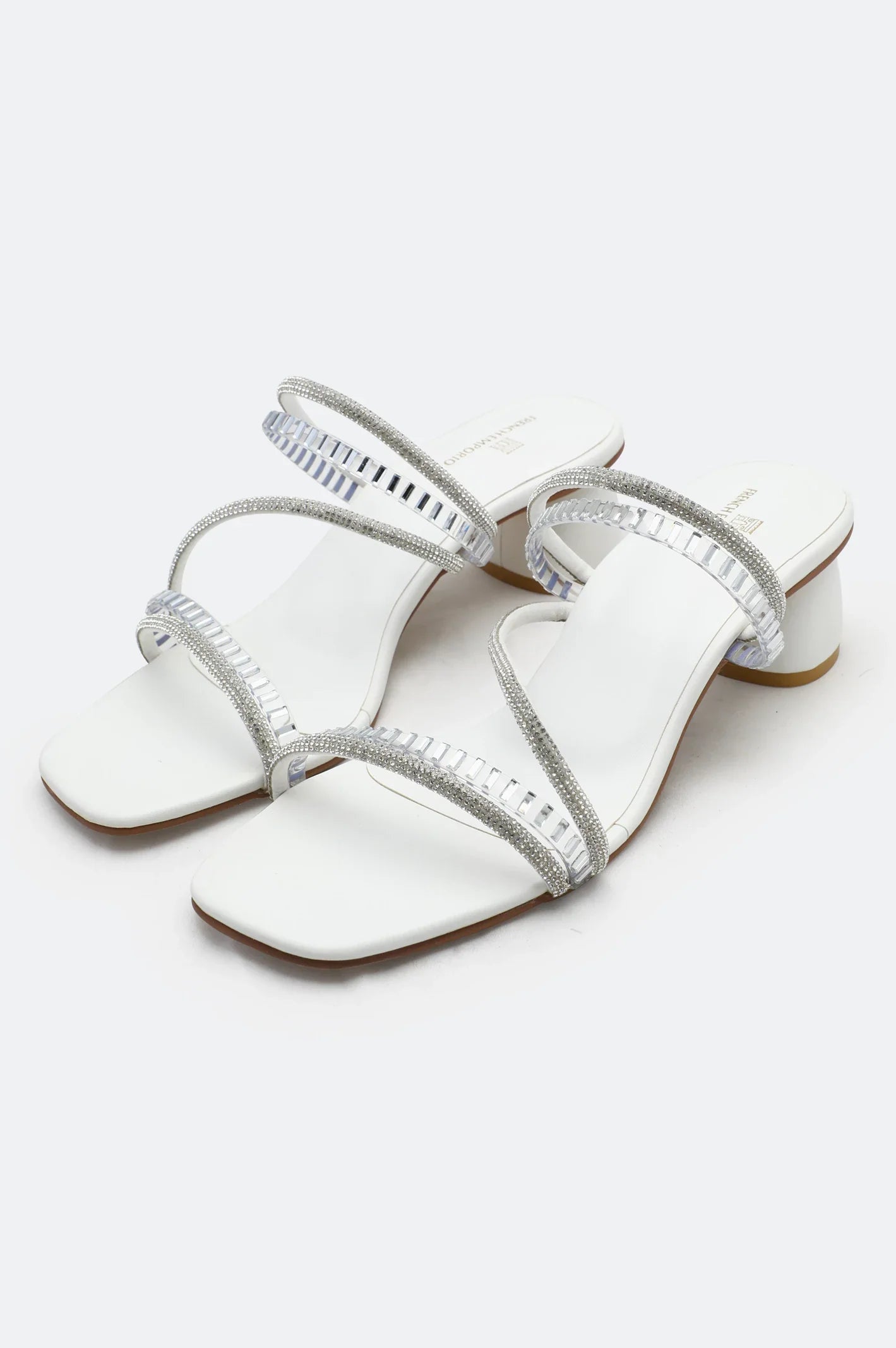 White Ladies Formal Block Heel