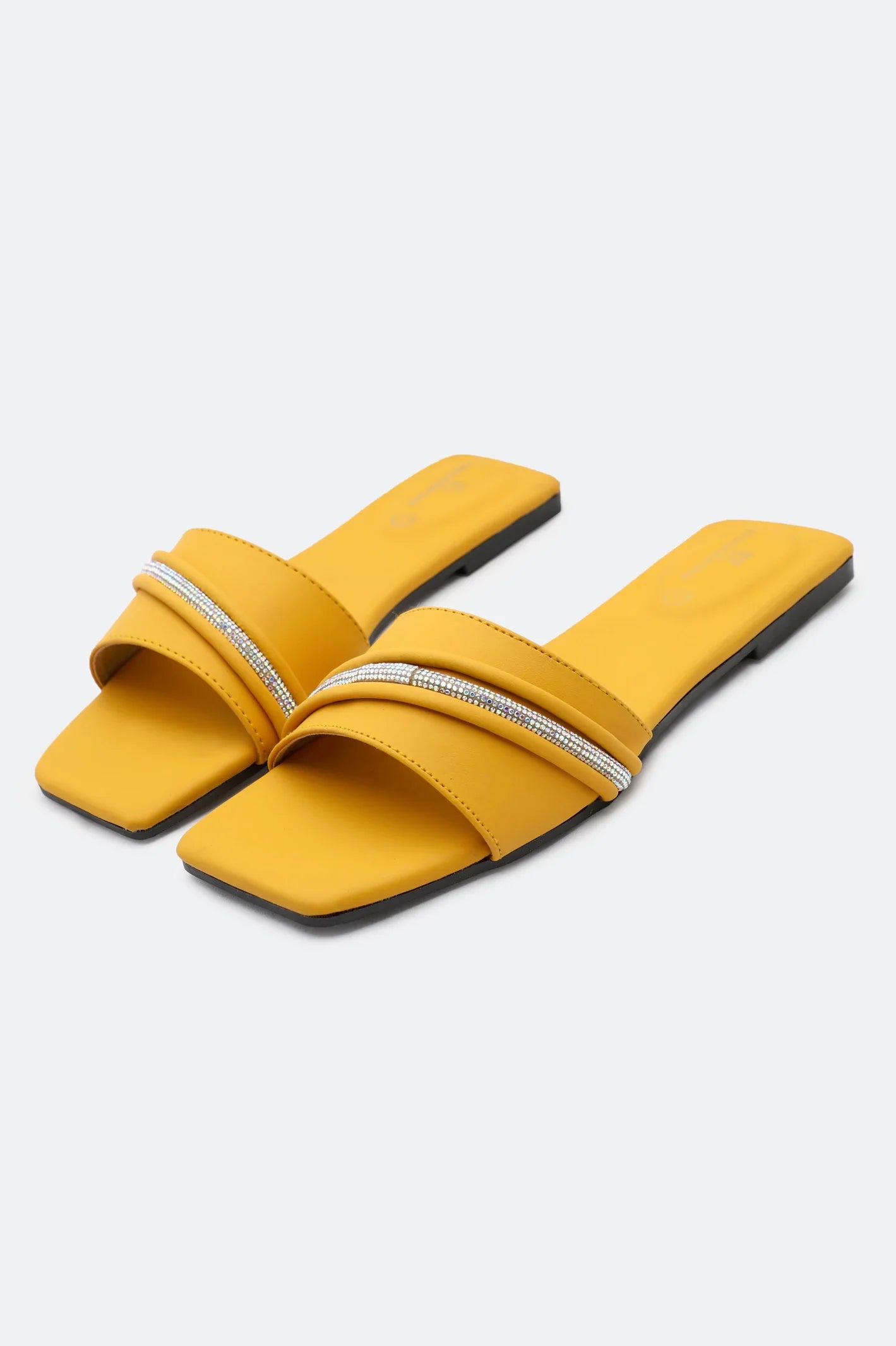 Yellow Ladies Casual Slippers