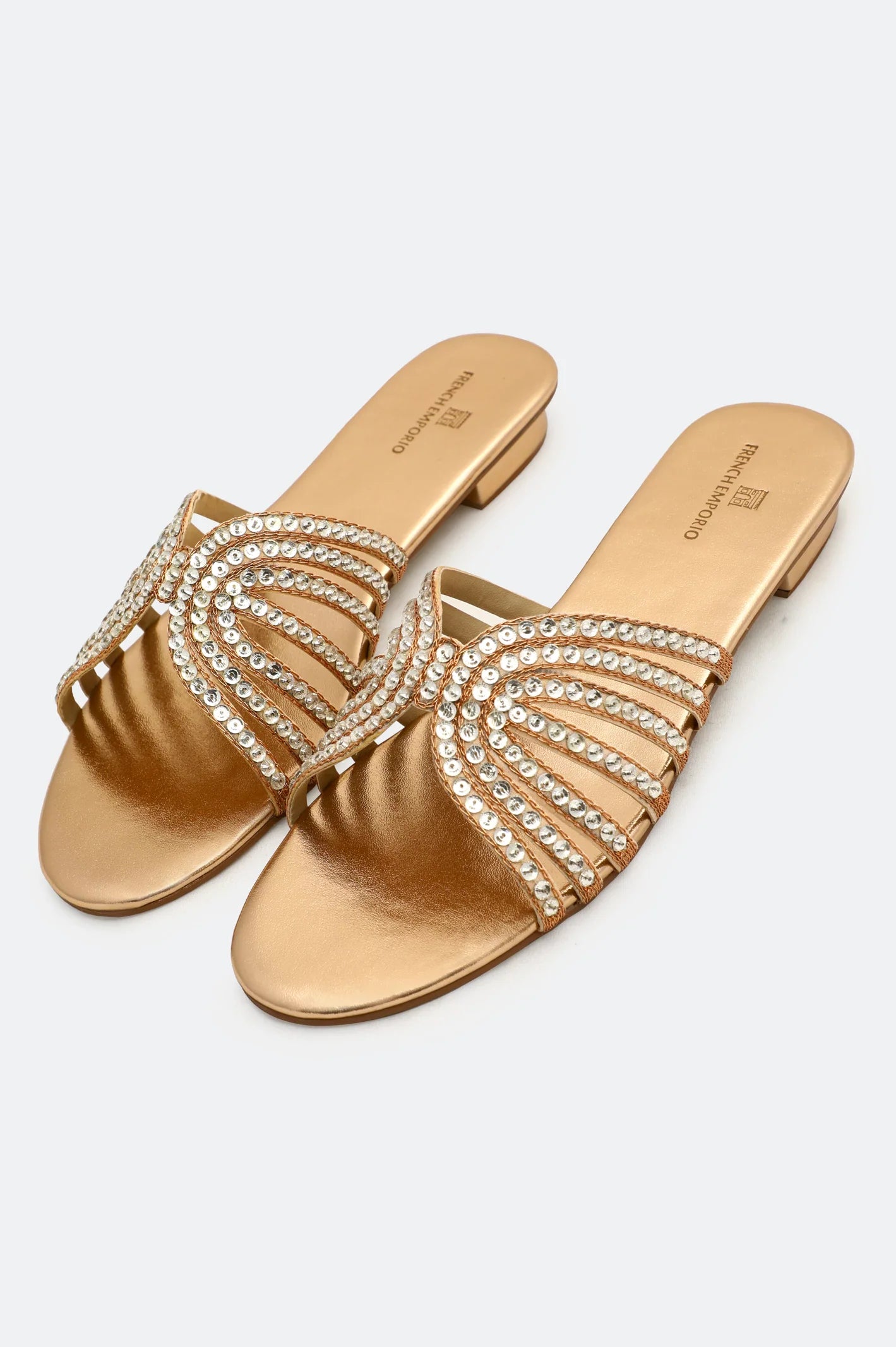 Peach Ladies Formal Slippers