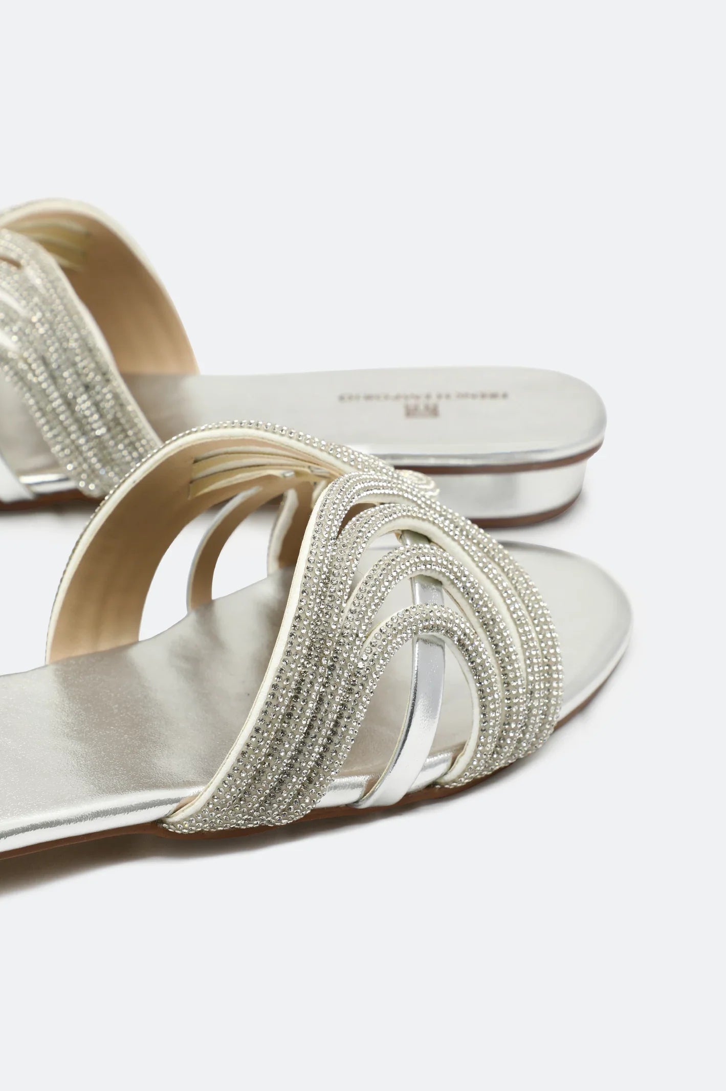 Silver Ladies Casual Slippers