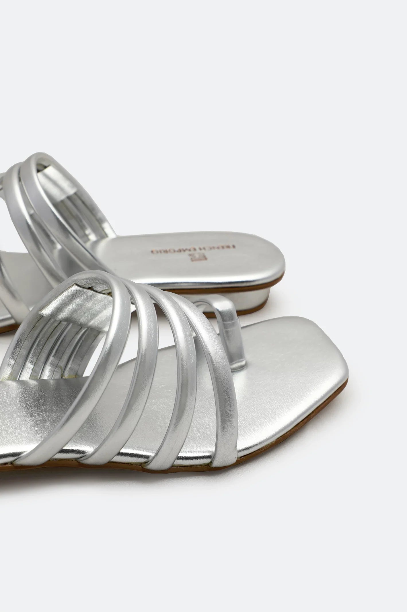 Silver Ladies Casual Slippers