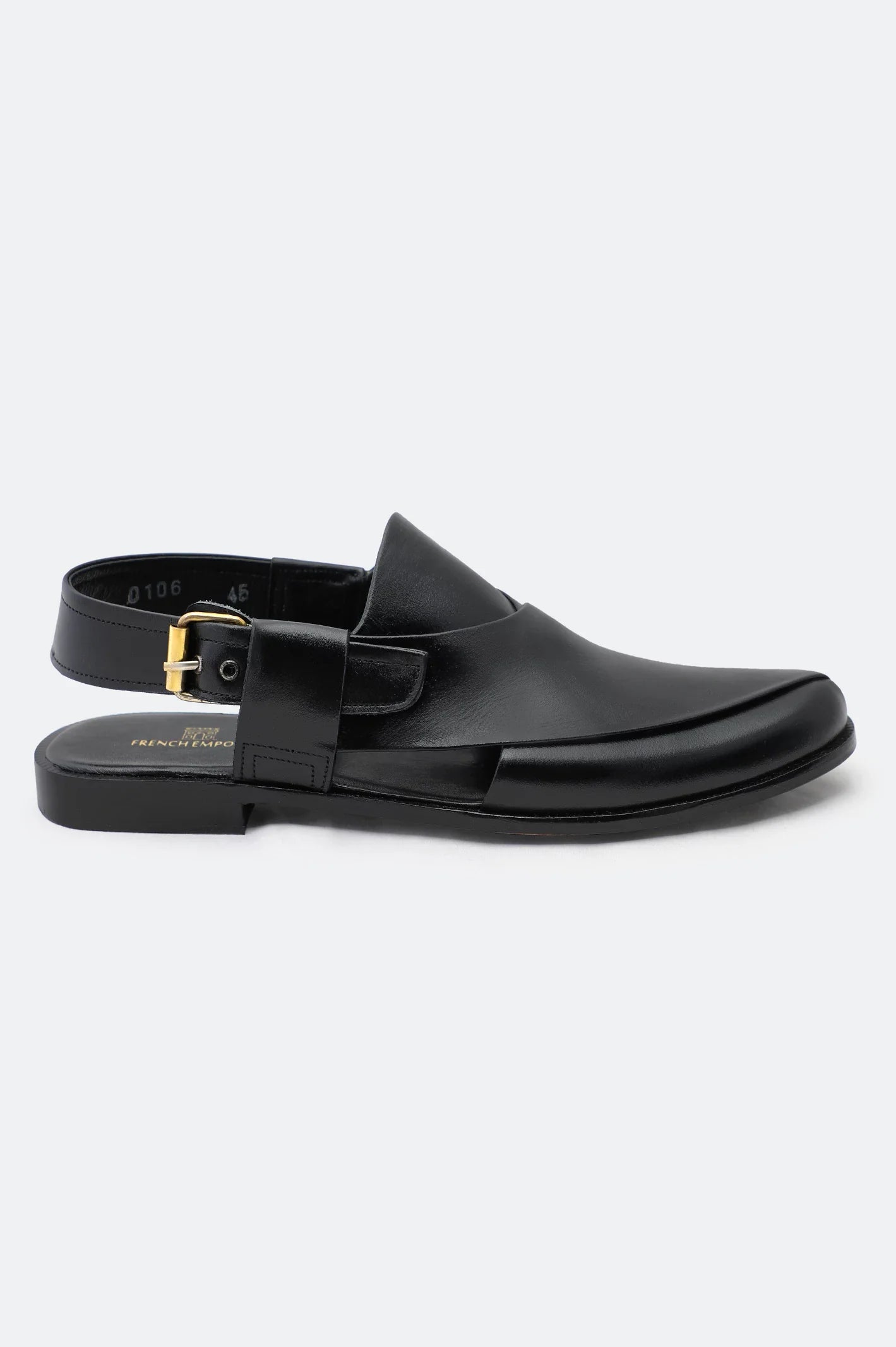 Black Casual Peshawari Sandal