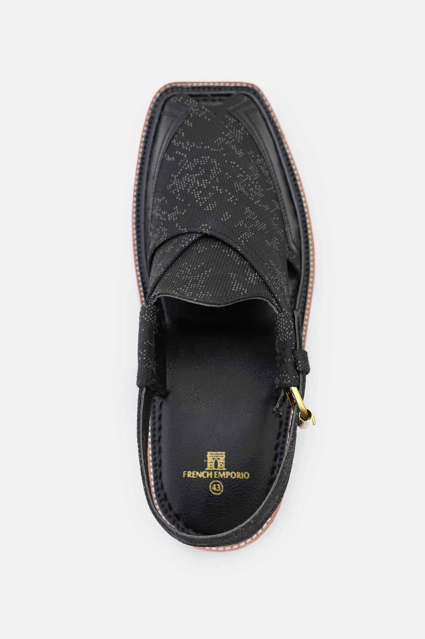 Black Casual Peshawari Sandal