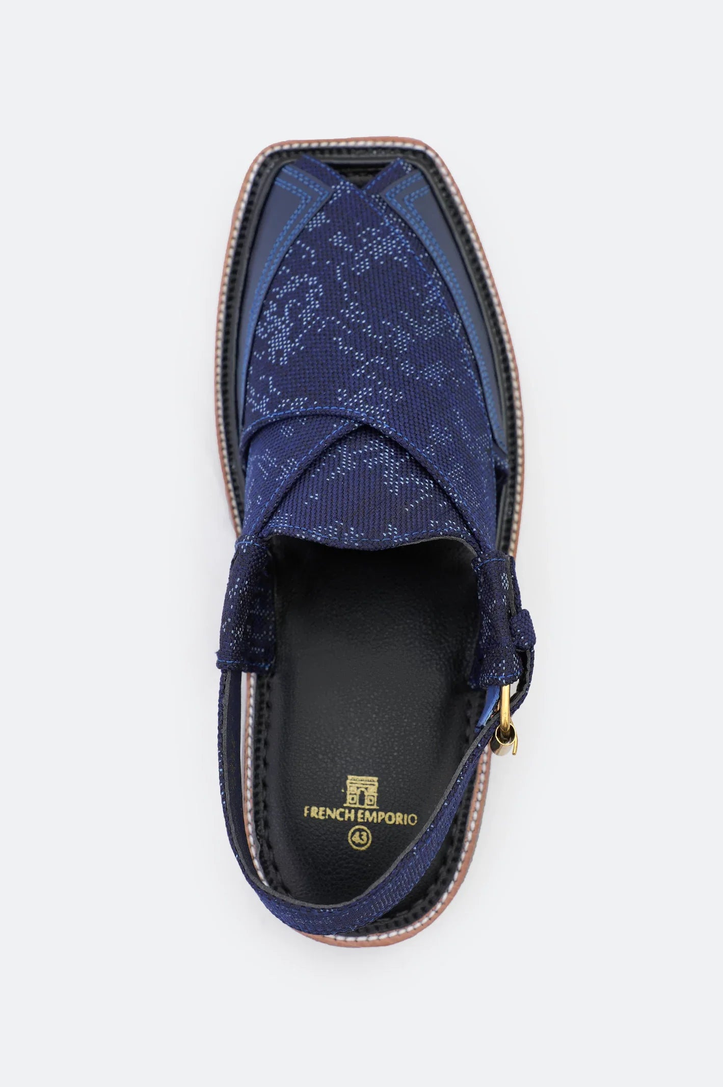 Blue Casual Peshawari Sandal