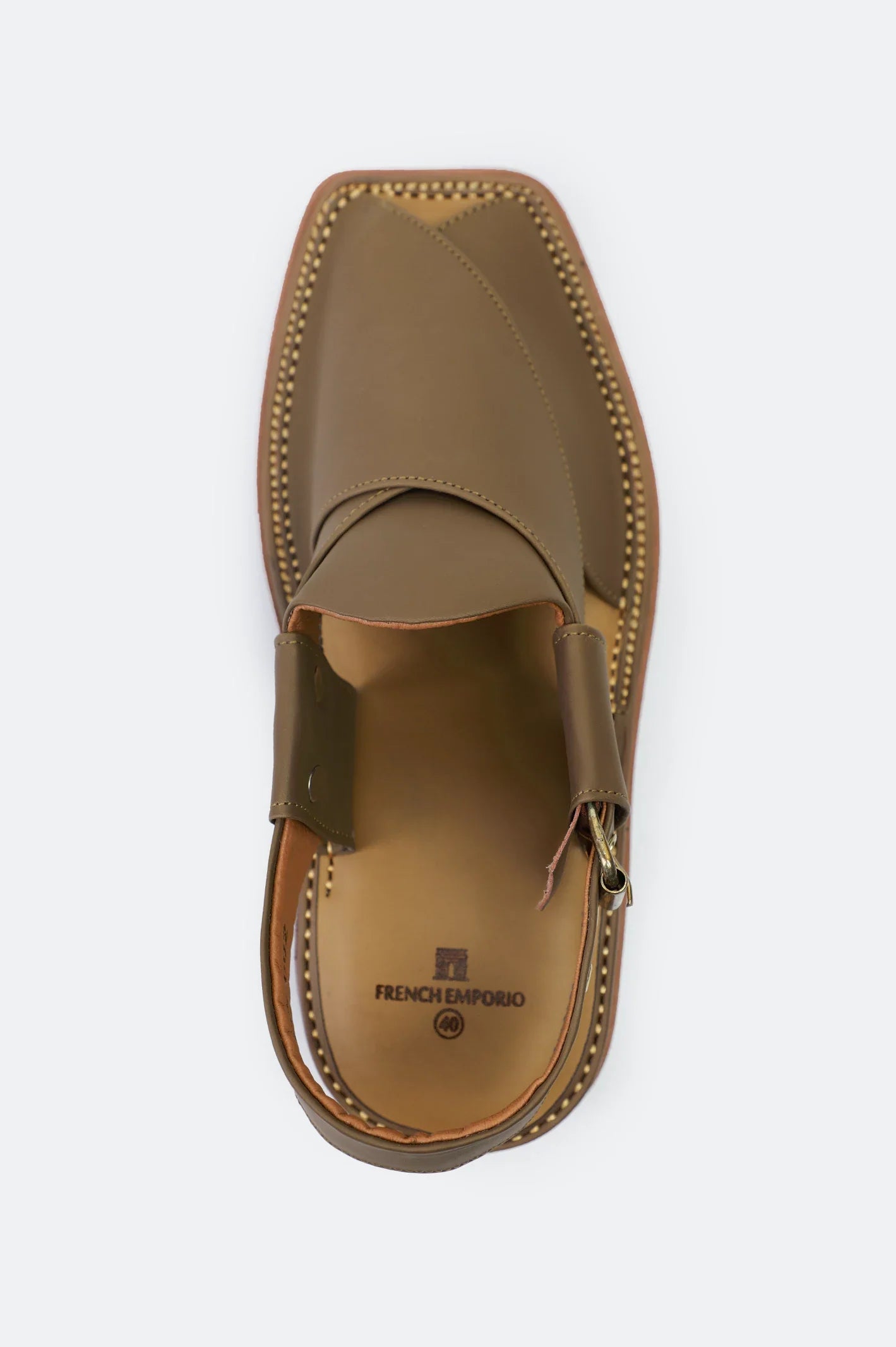 Khaki Casual Peshawari Sandal
