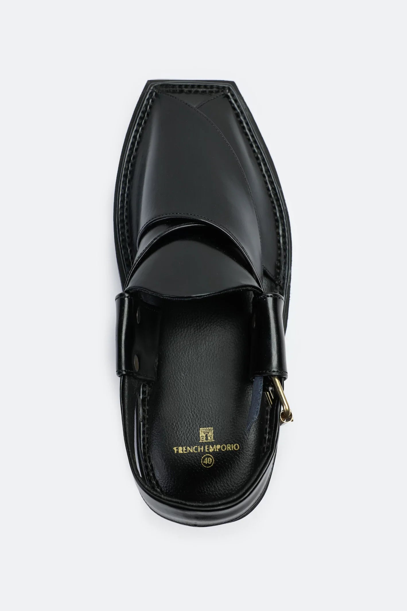 Black Casual Peshawari Sandal