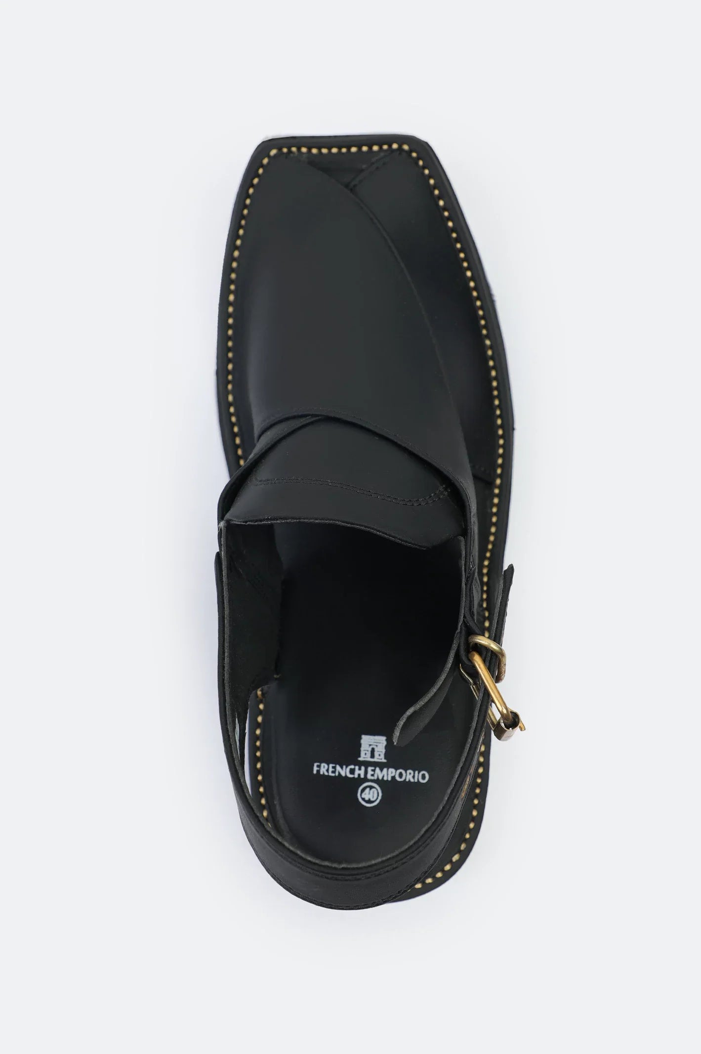 Black Casual Peshawari Sandal