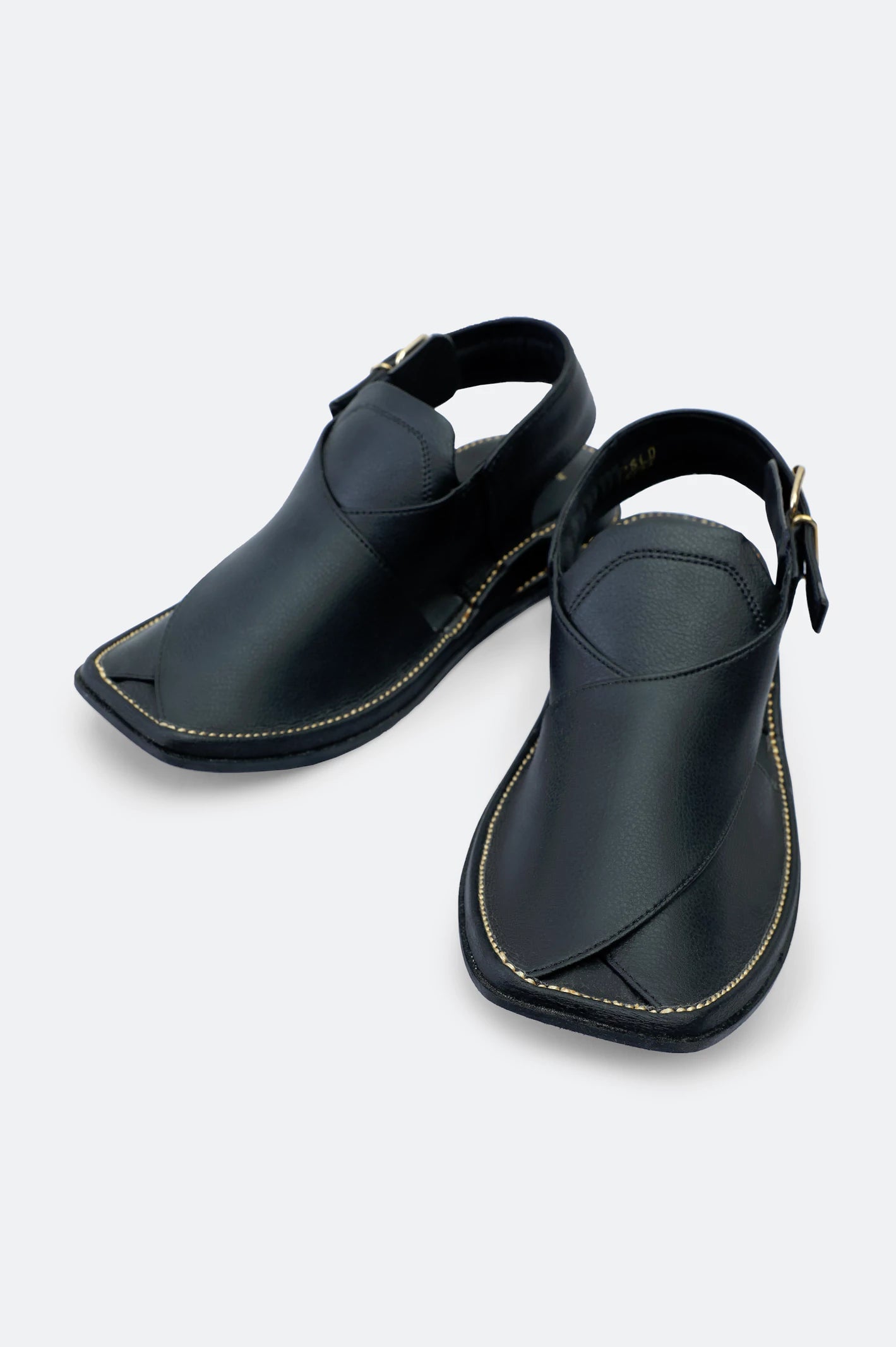 Black Casual Peshawari Sandal