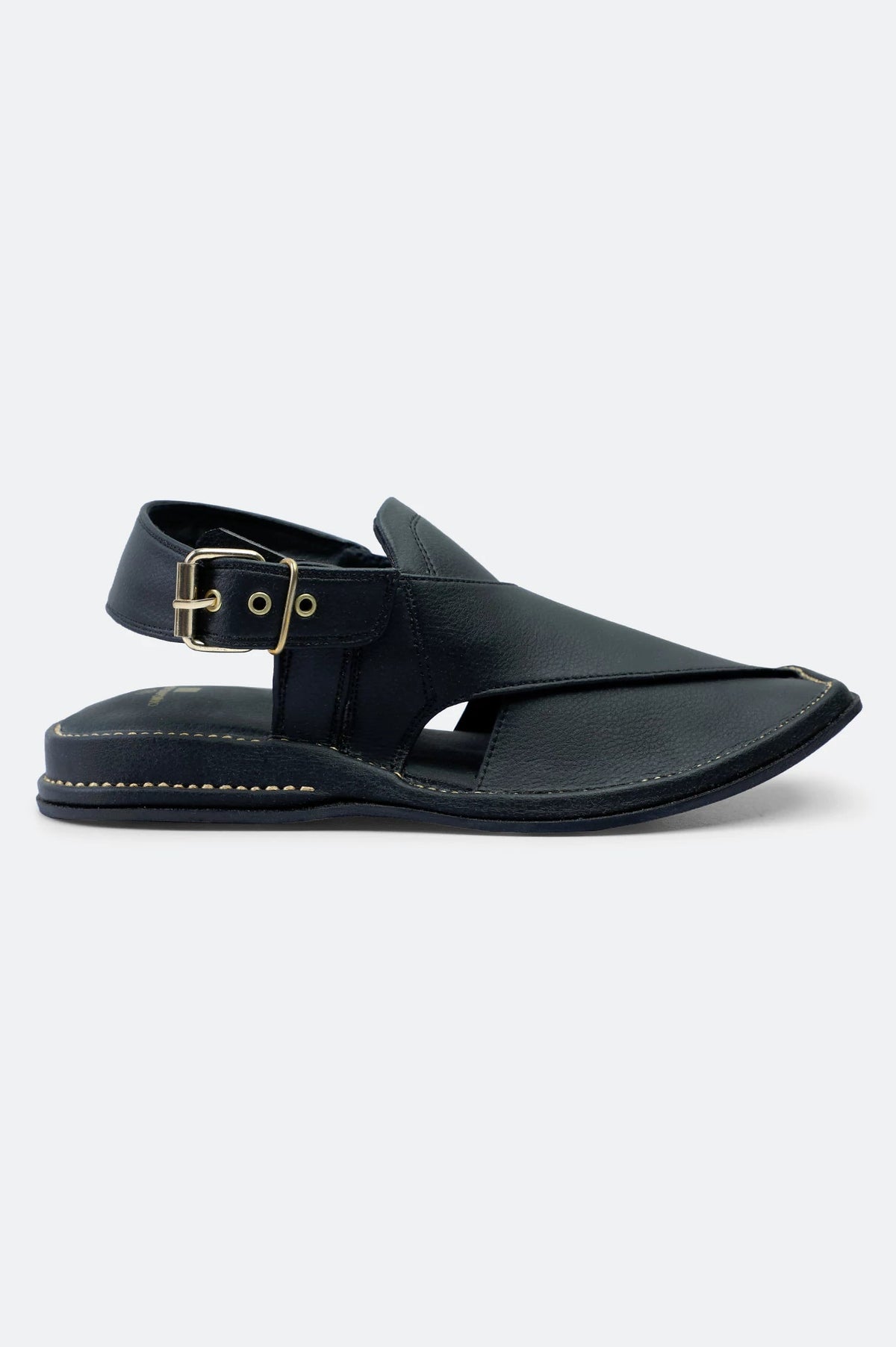 Black Casual Peshawari Sandal