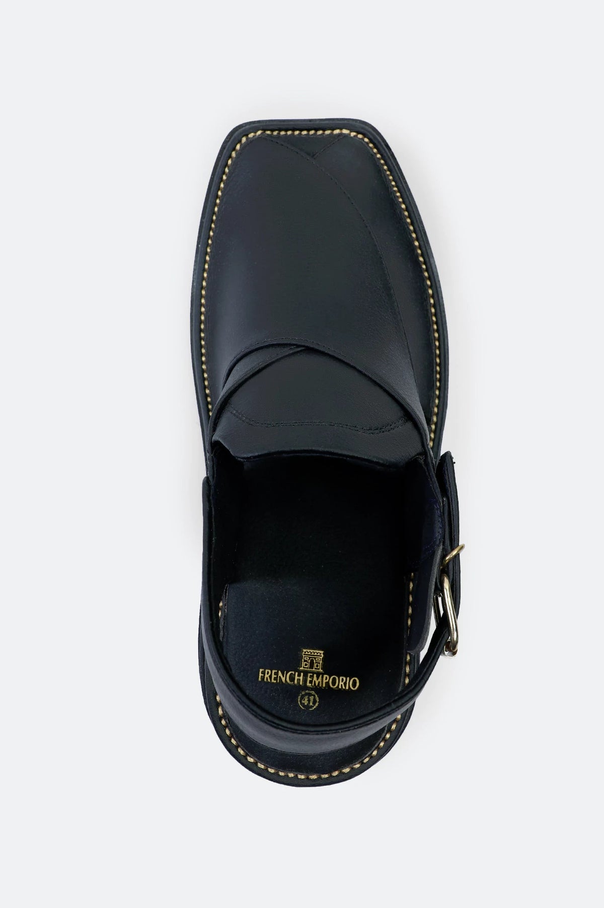 Black Casual Peshawari Sandal