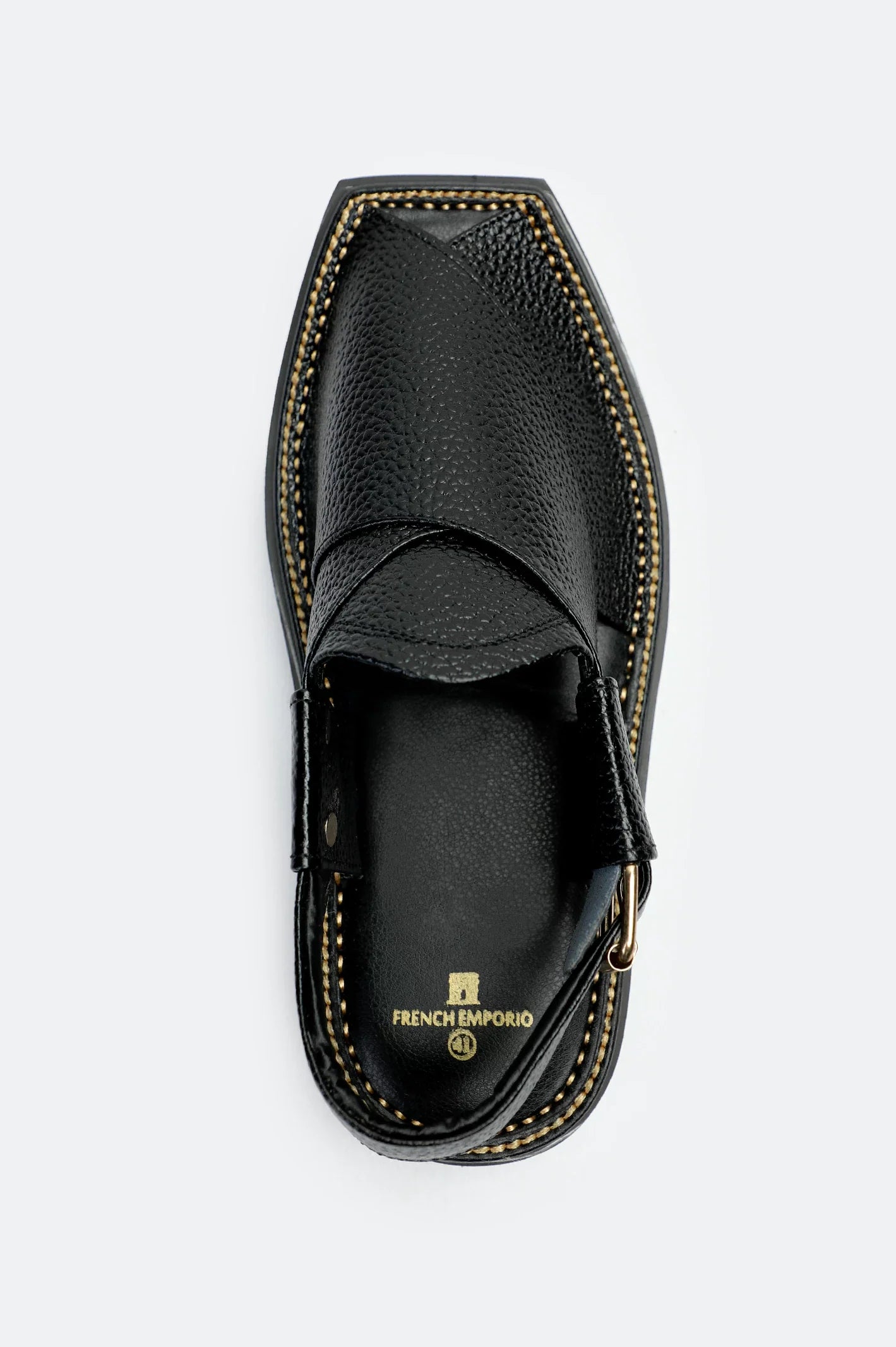 Black Casual Peshawari Sandal
