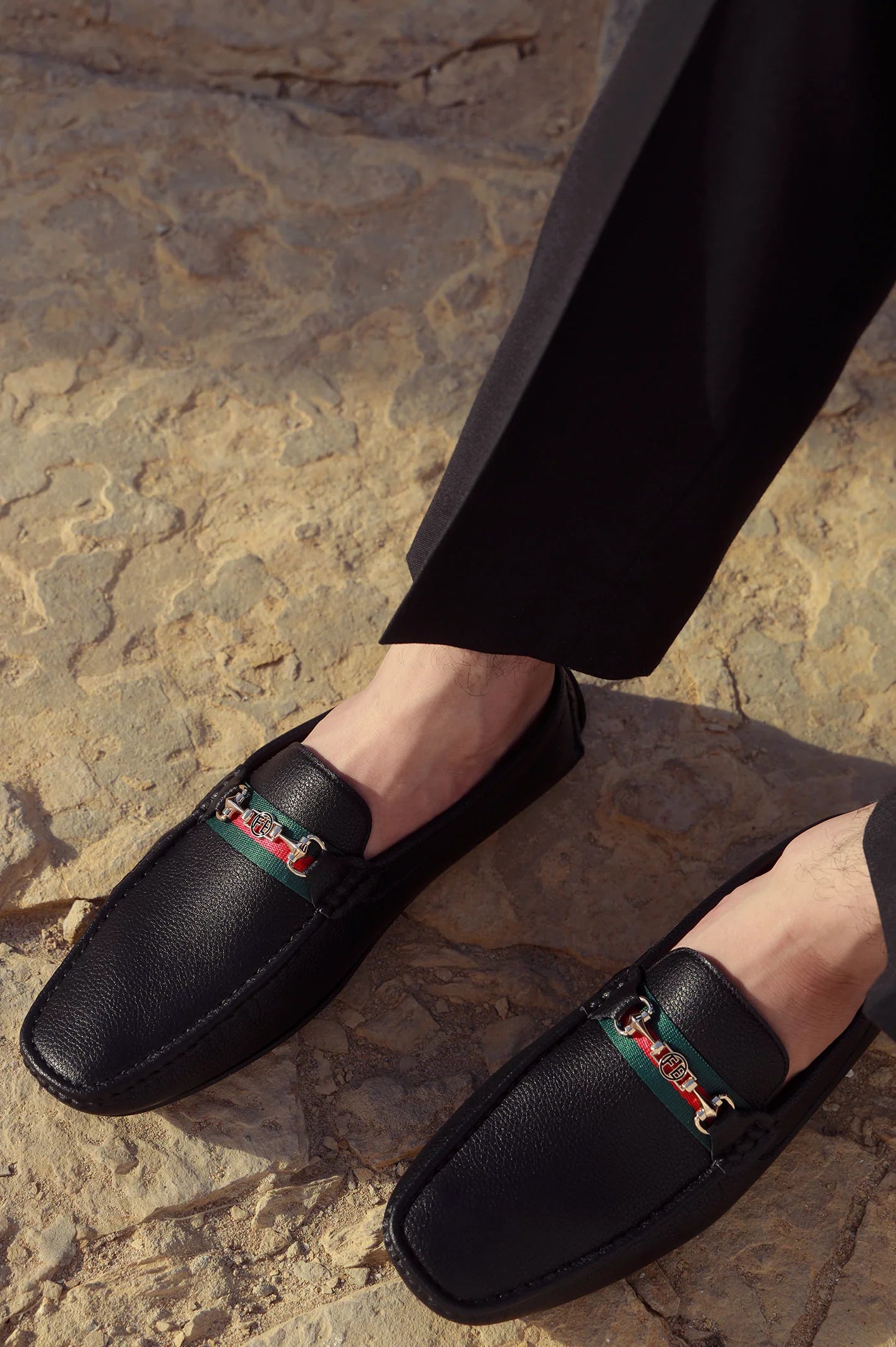 Black Casual Moccassins Shoes