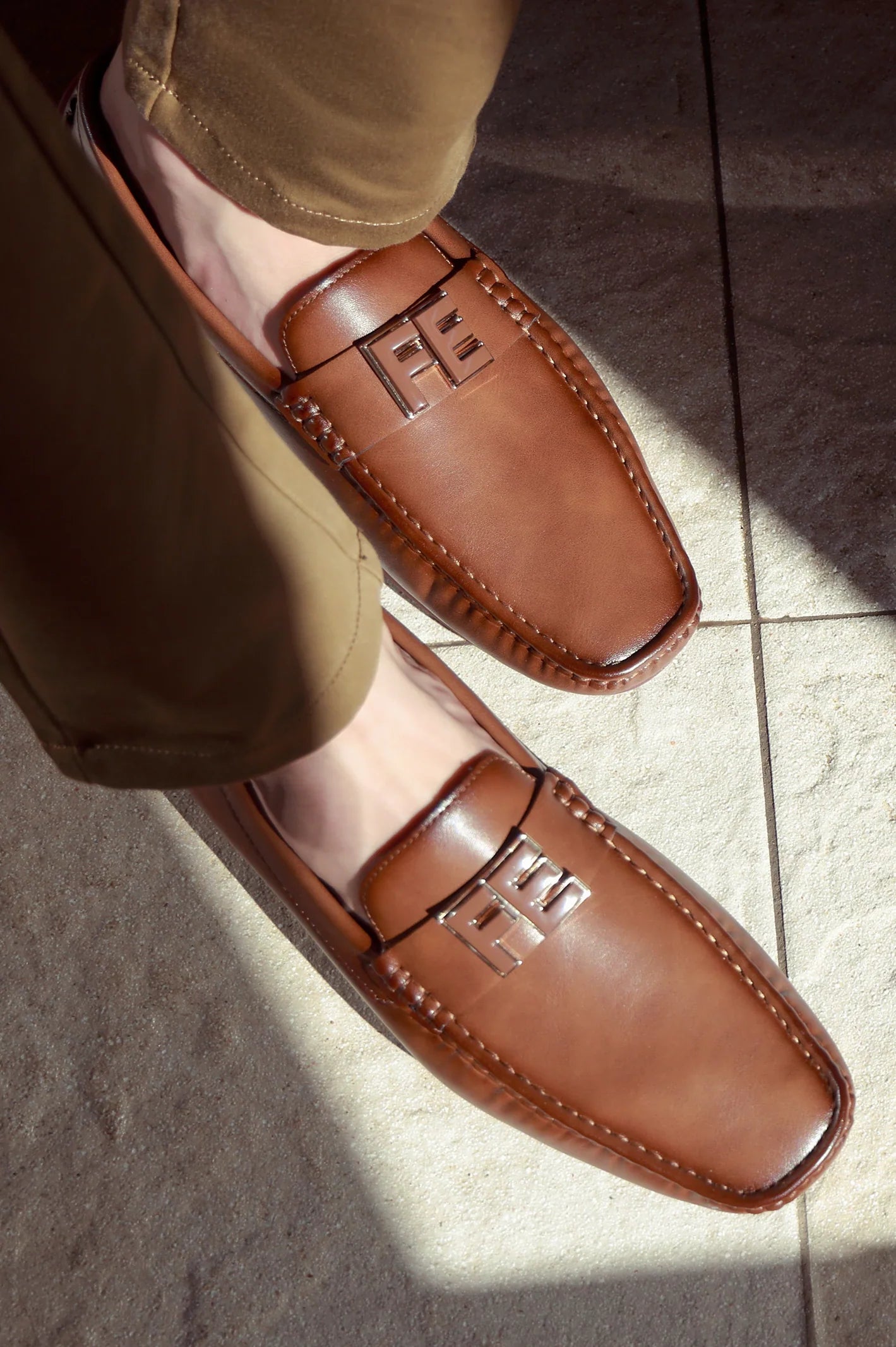 Brown Casual Moccassins Shoes