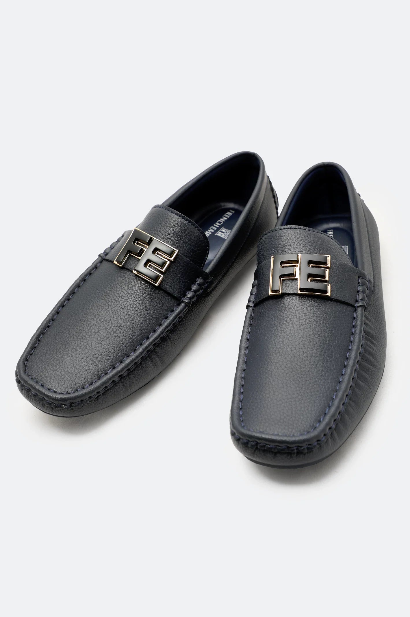 Navy Casual Moccassins Shoes