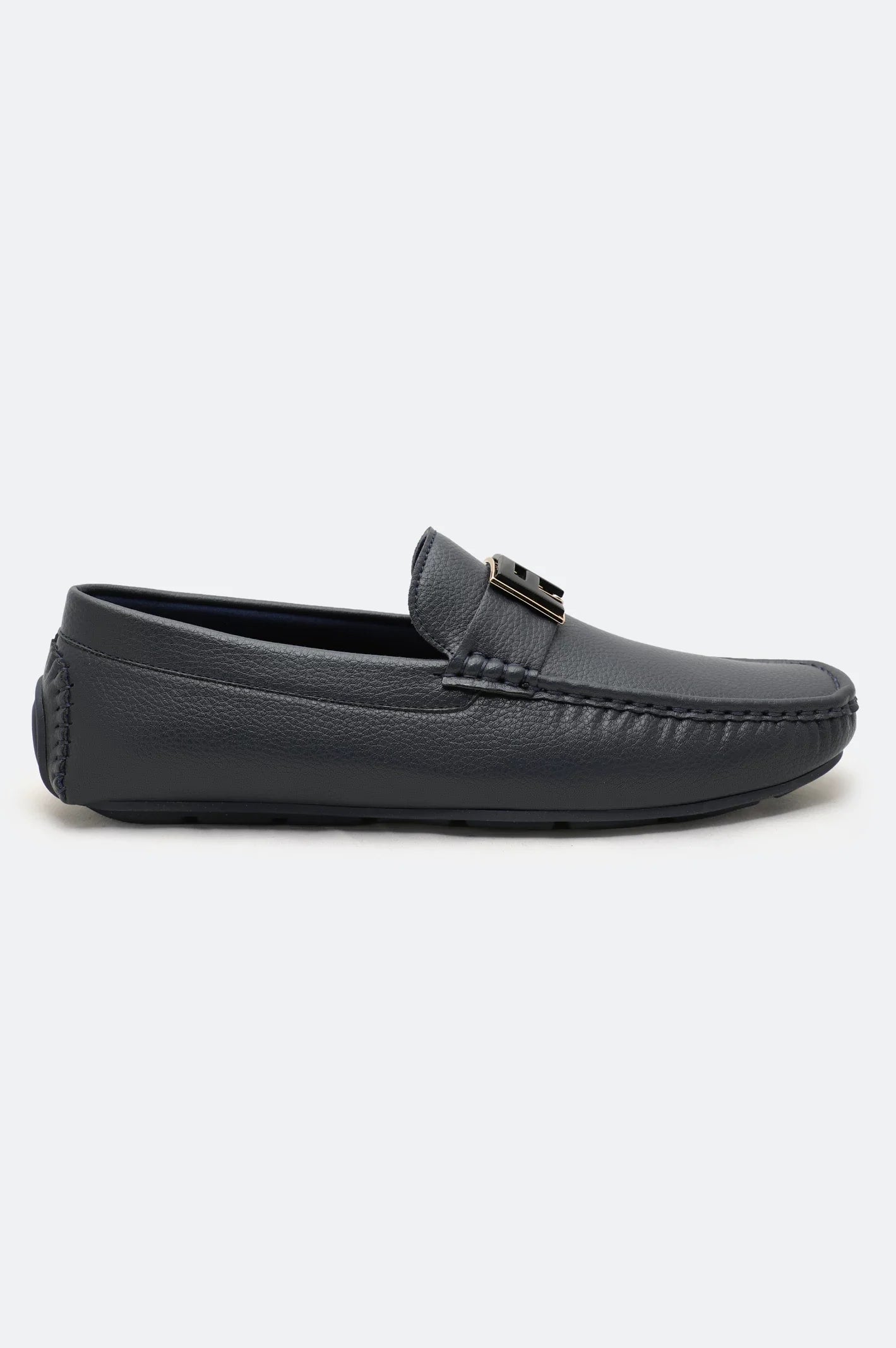 Navy Casual Moccassins Shoes