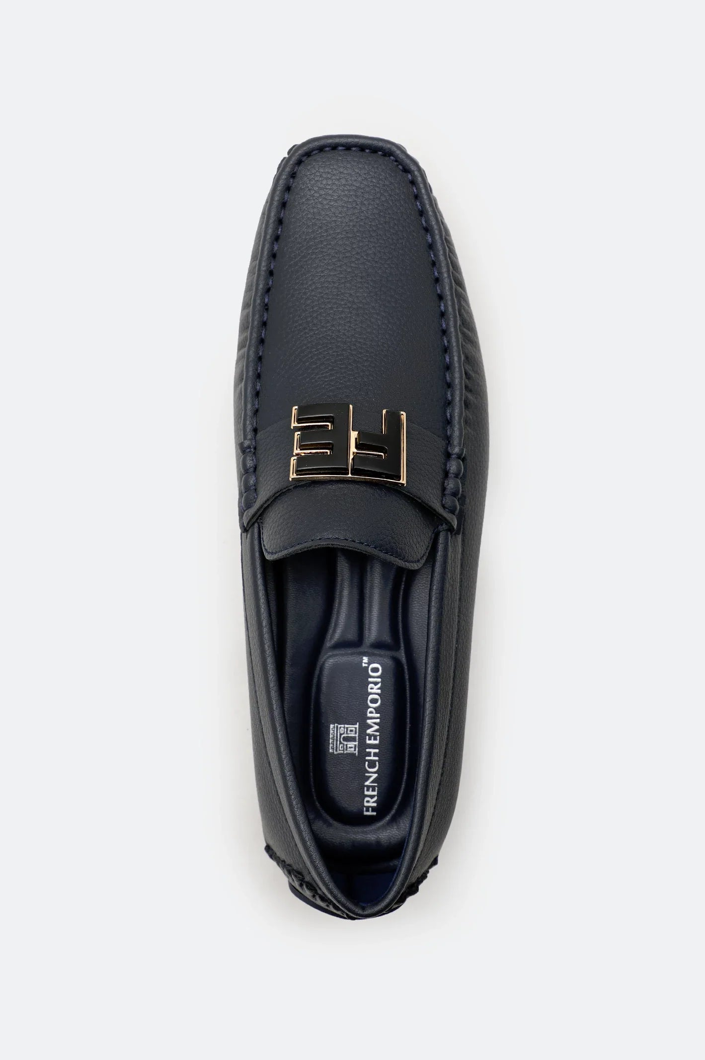 Navy Casual Moccassins Shoes
