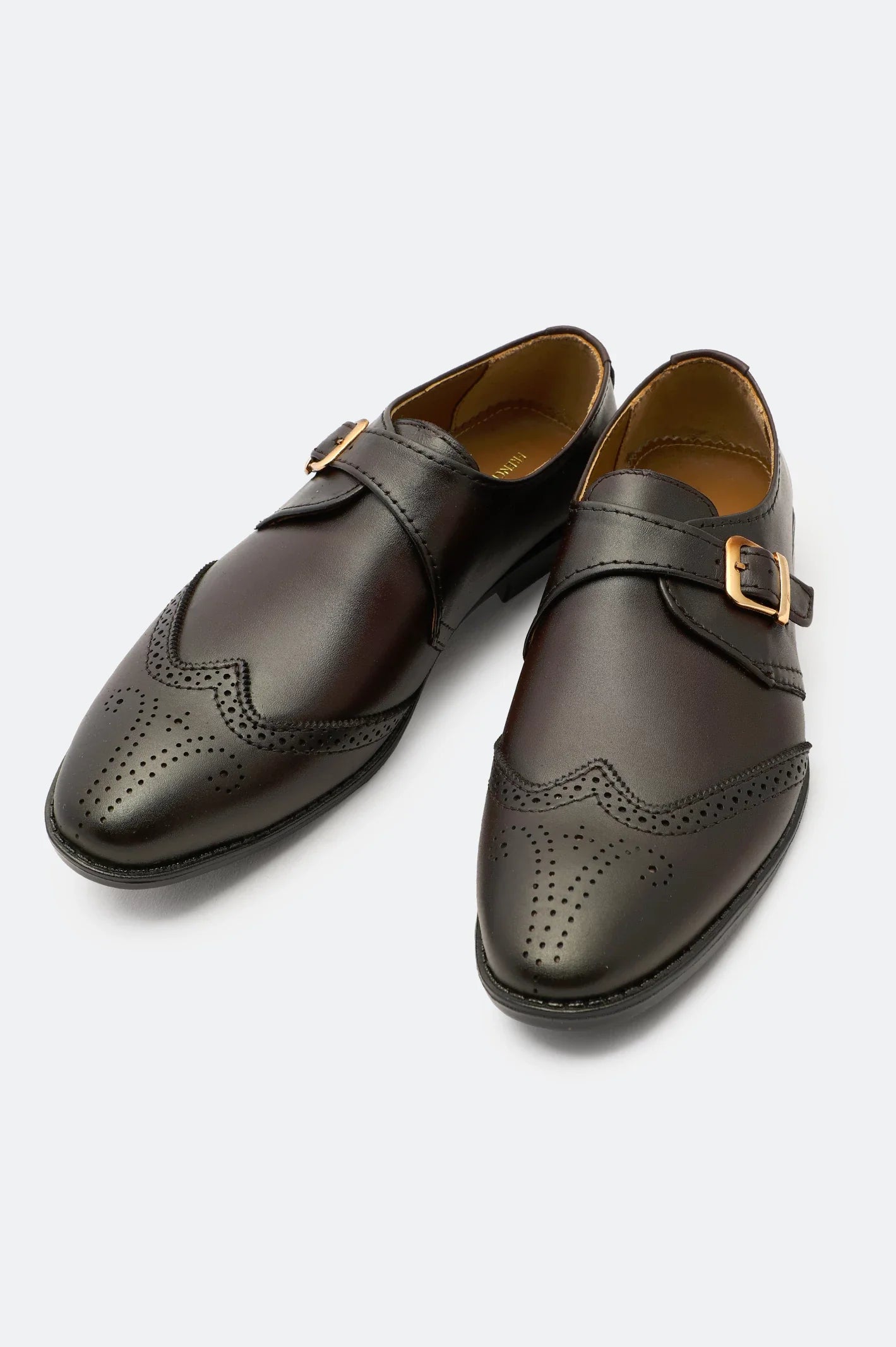 Brown Monk Formal Shoes From French Emporio By Diners