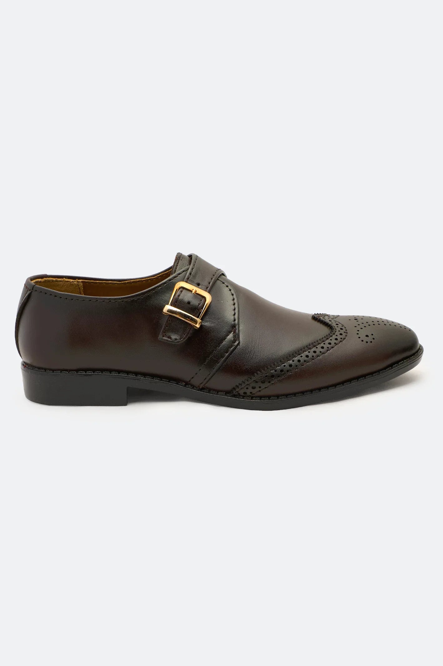 Brown Monk Formal Shoes From French Emporio By Diners