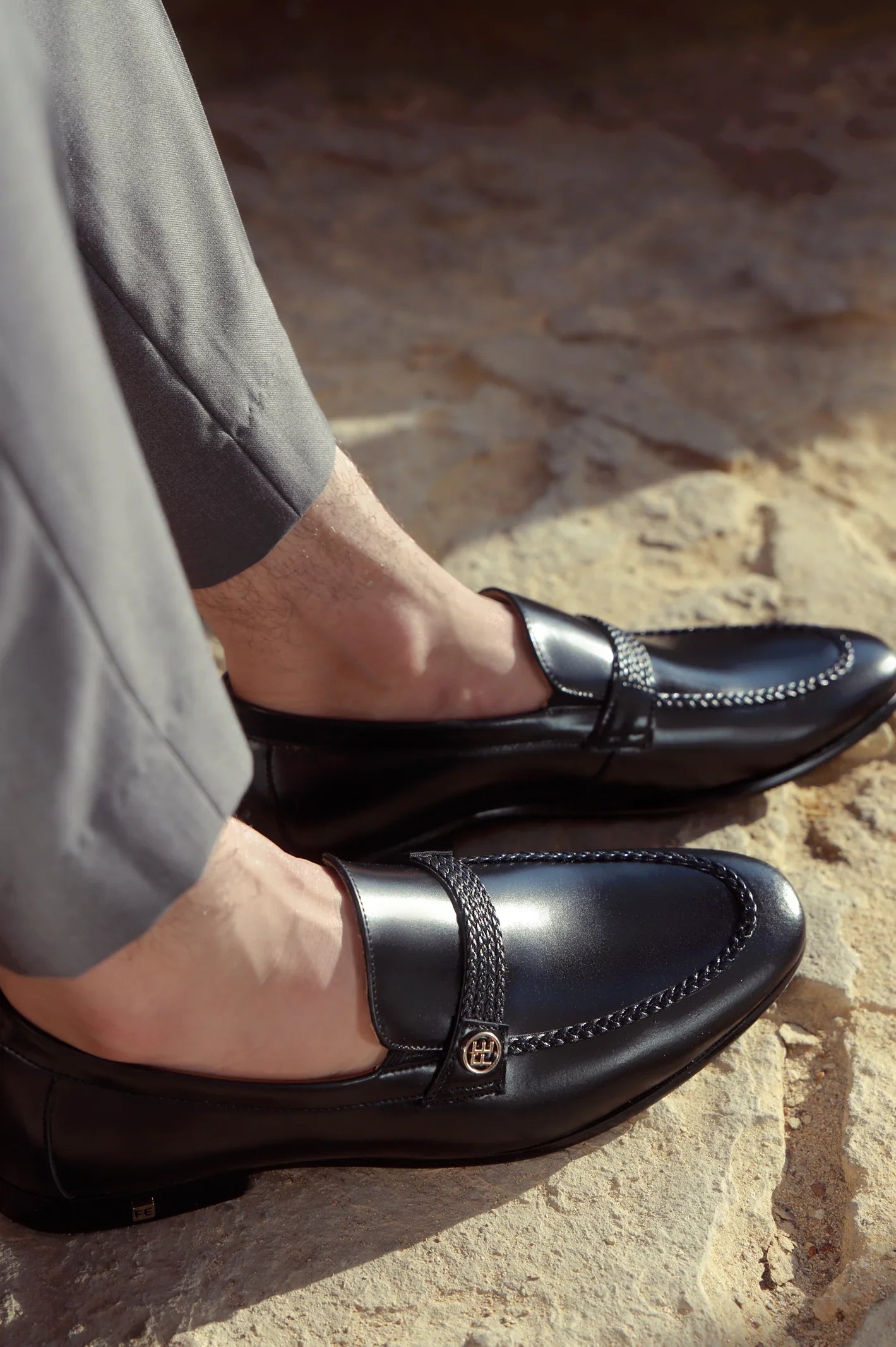 Black Formal Moccassins Shoes
