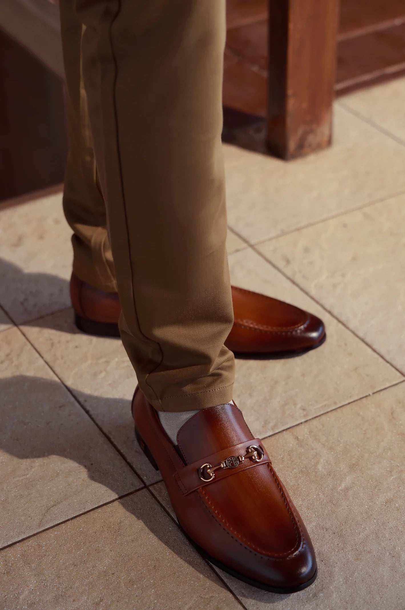 Tan Formal Moccassins Shoes