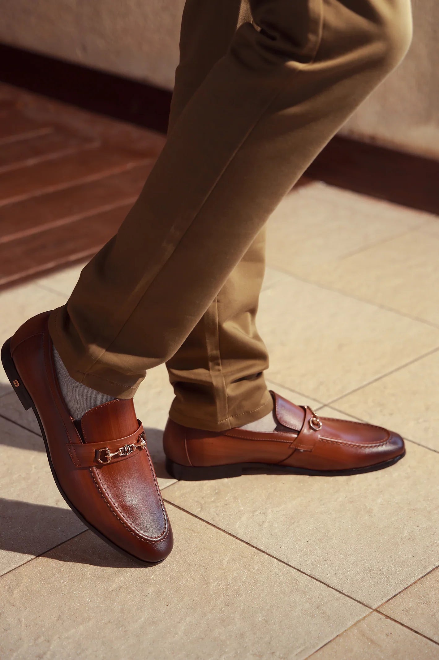 Tan Formal Moccassins Shoes