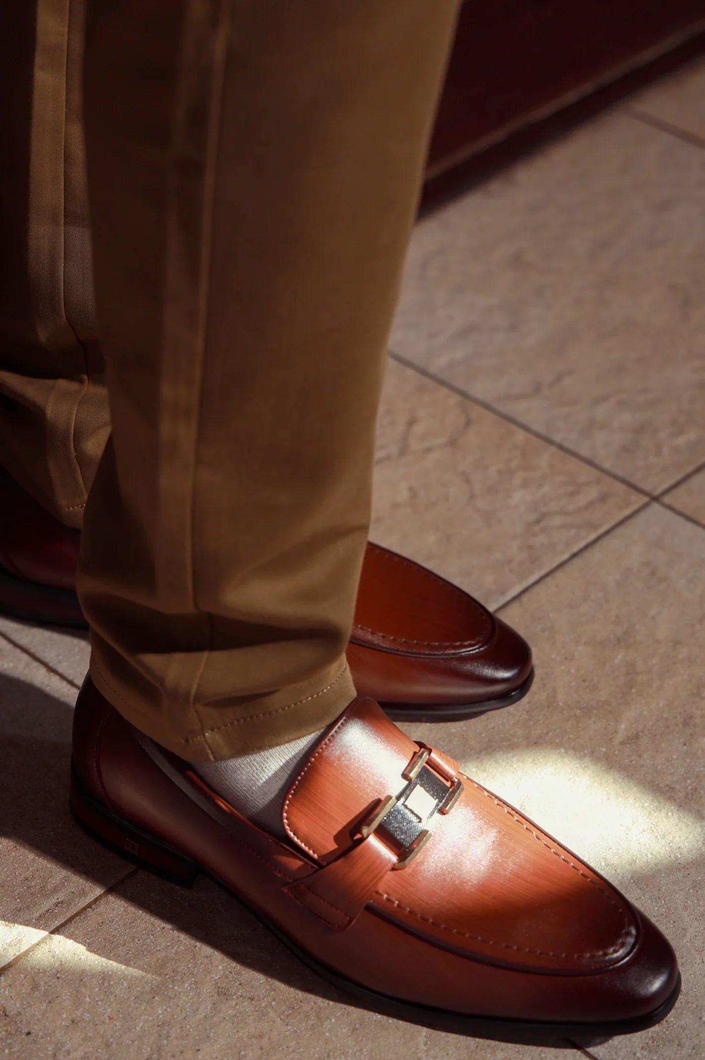 Coffee Men Formal Moccassins