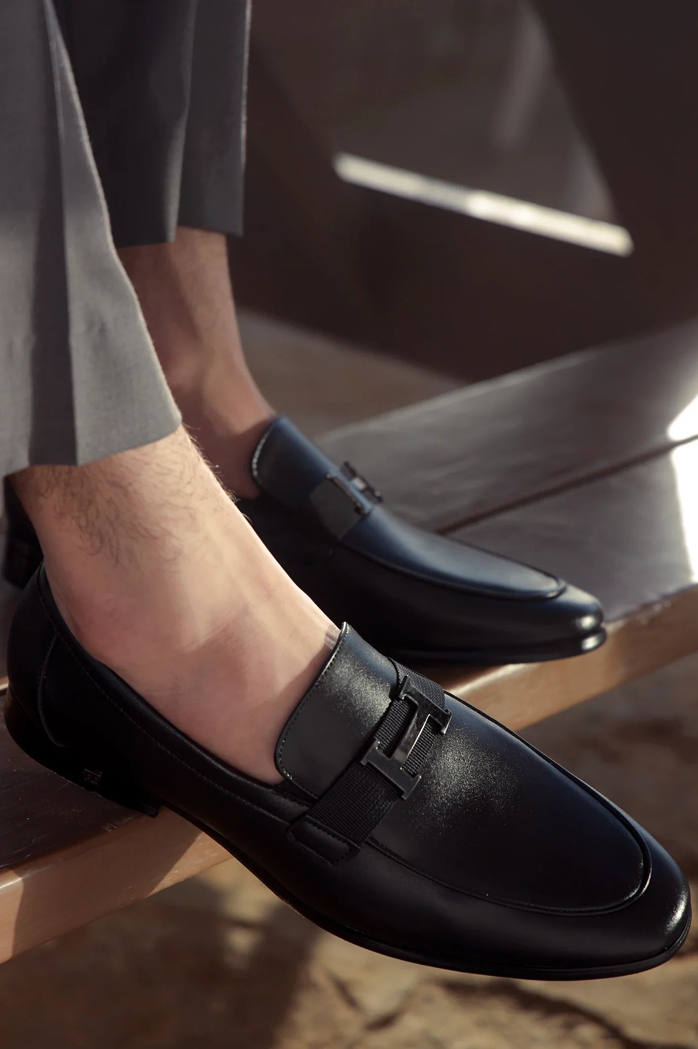 Black Men Formal Moccassins