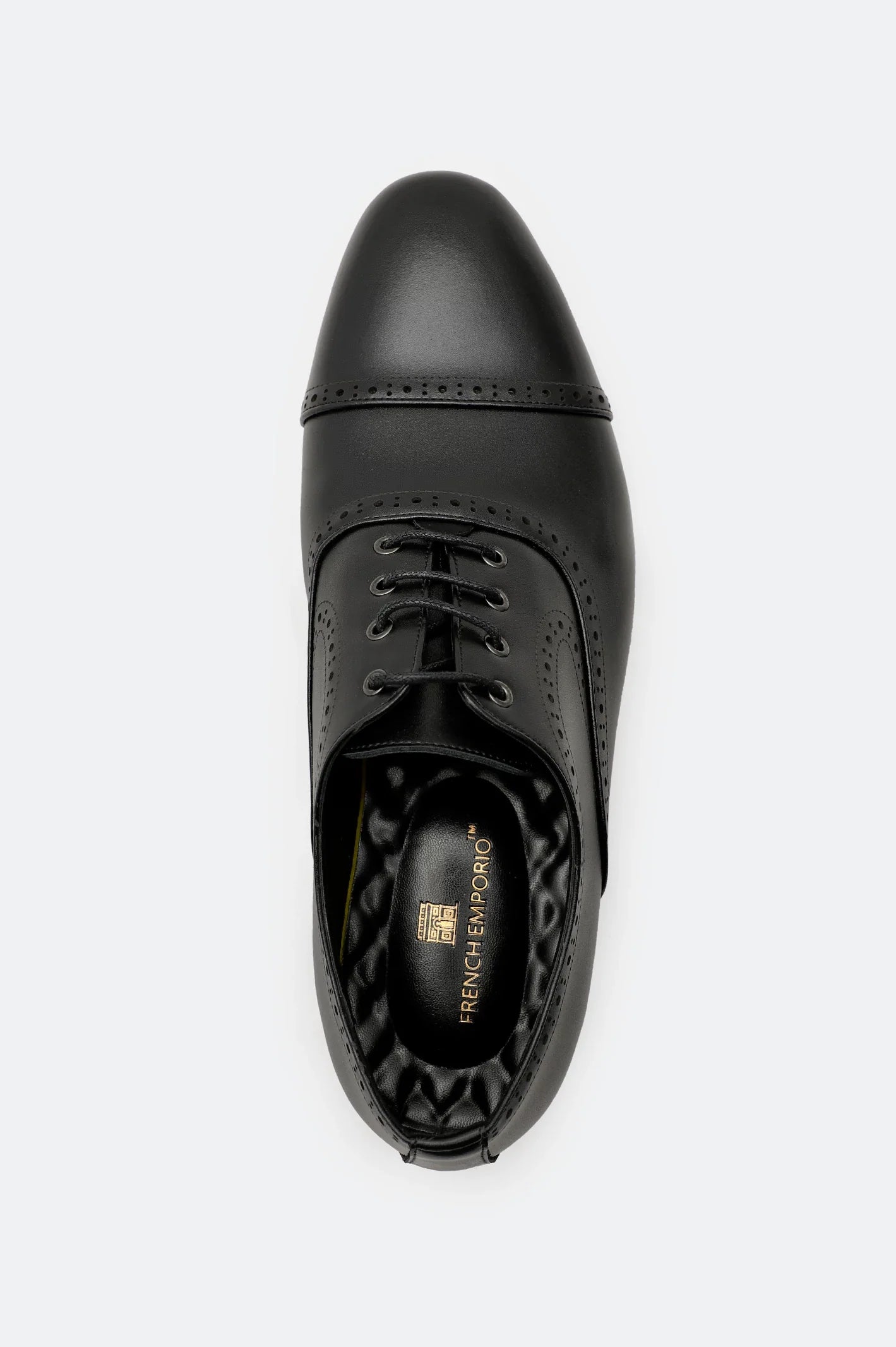 Black Men Formal Derby Lace Shoes