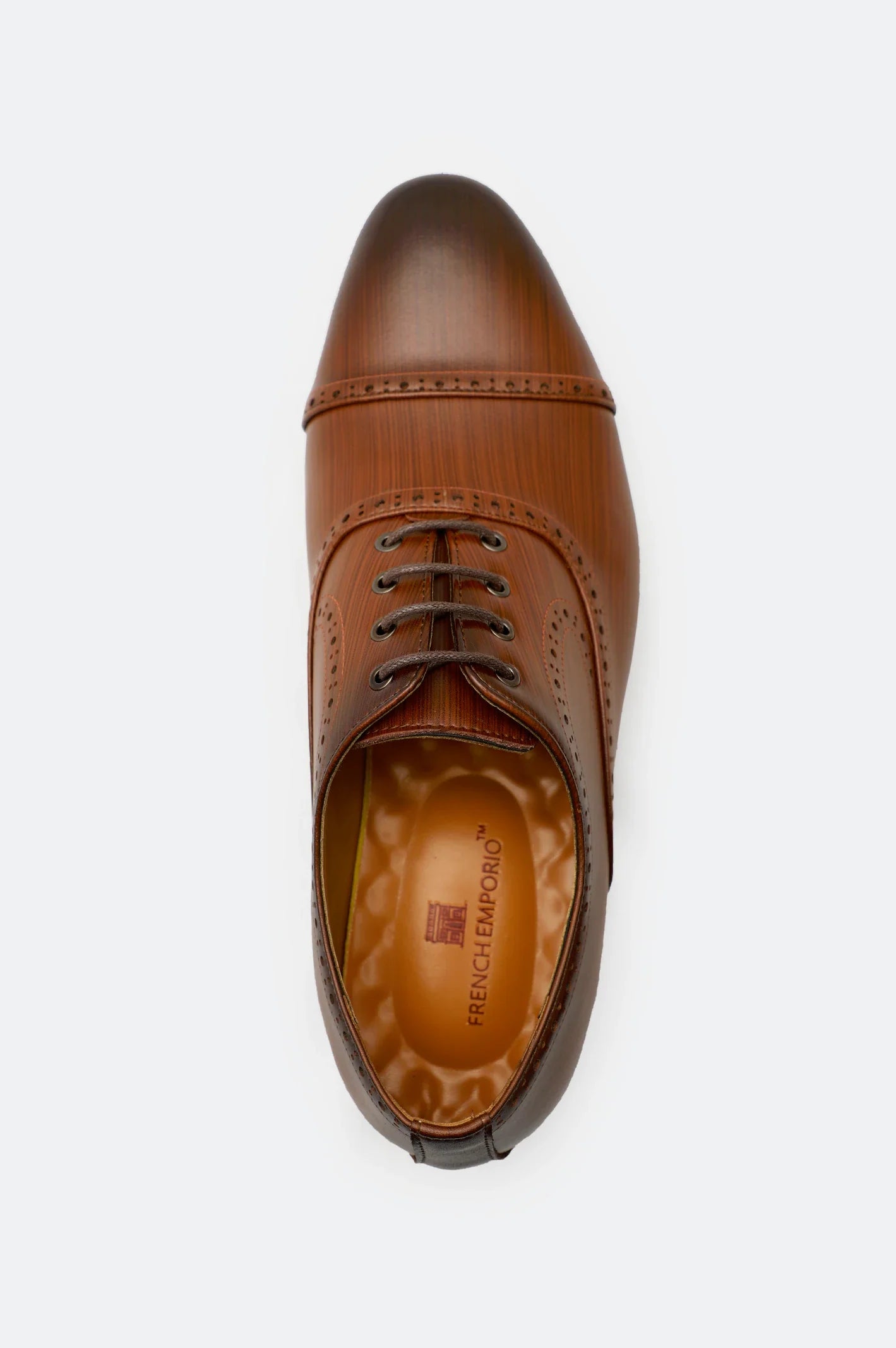Coffee Men Formal Derby Lace Shoes