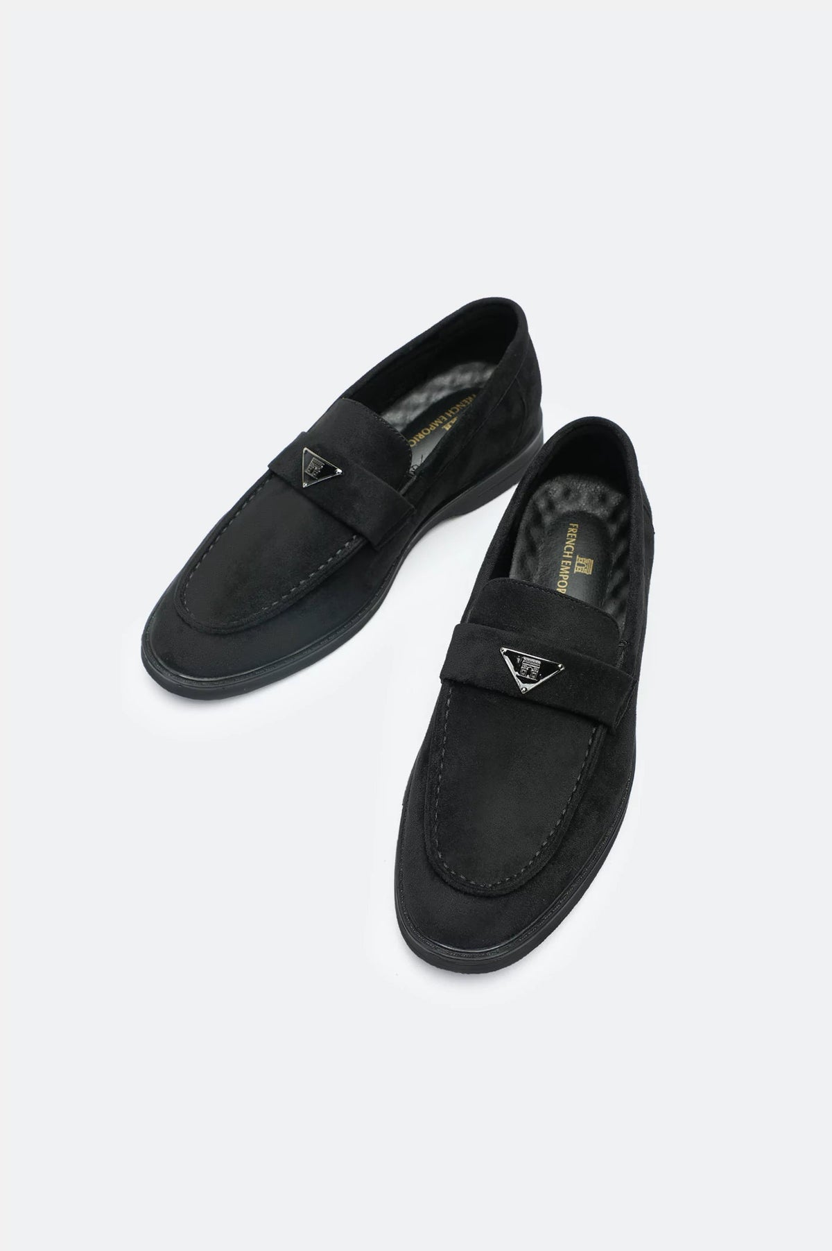 Black Suede Formal Moccasins