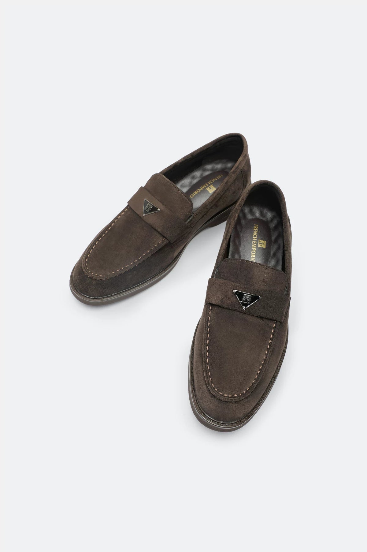 Coffee Suede Formal Moccasins