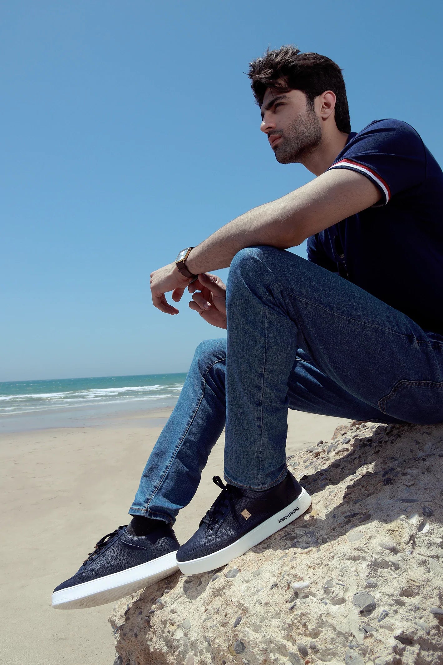 Navy Blue Men Casual Sneaker