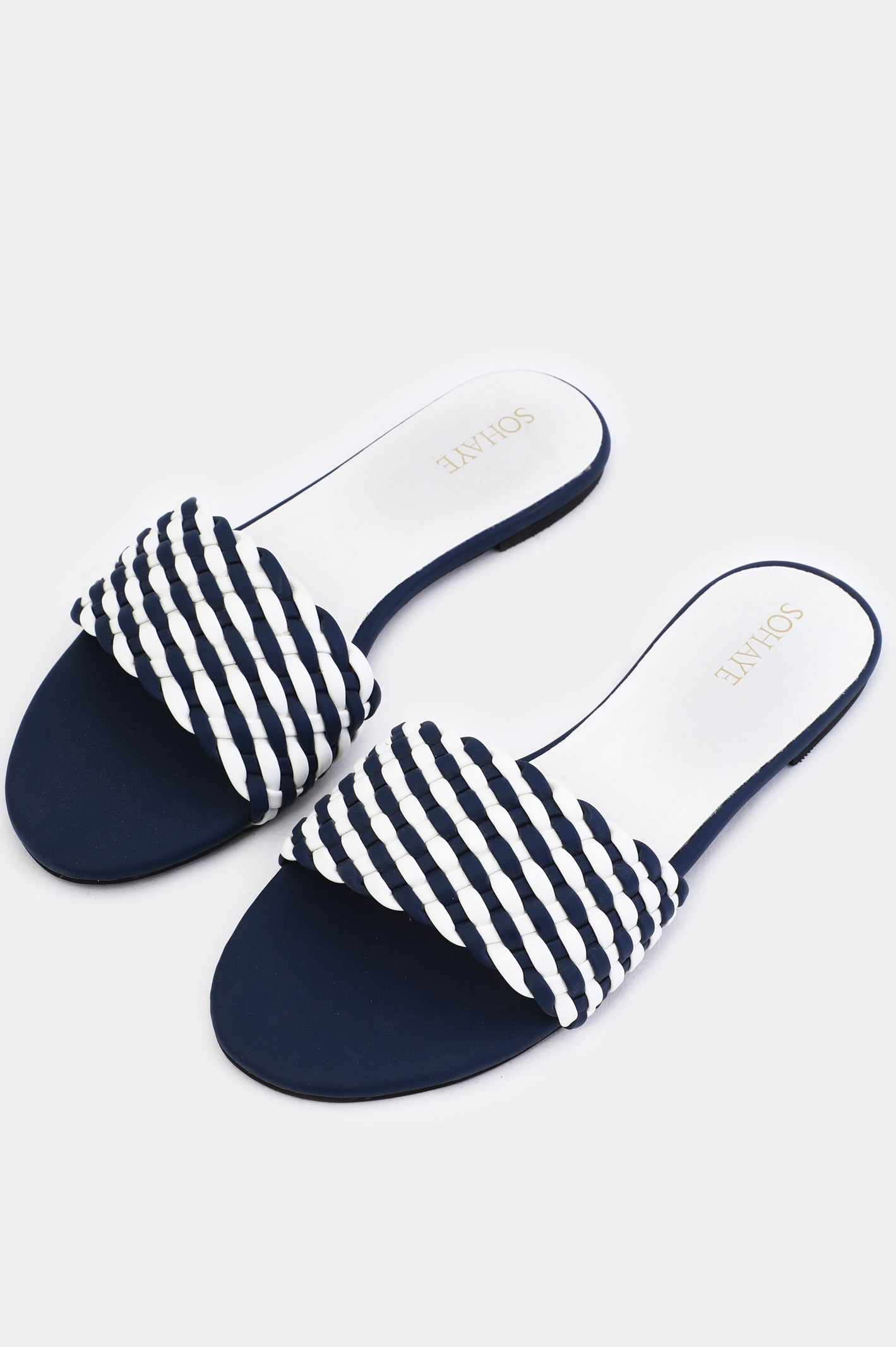 Sohaye Slippers for Women's SKU: FWSL016-BLUE From French Emporio By Diners
