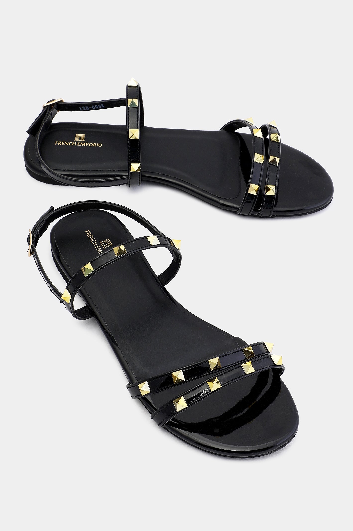 Black Ladies Formal Sandals From French Emporio By Diners