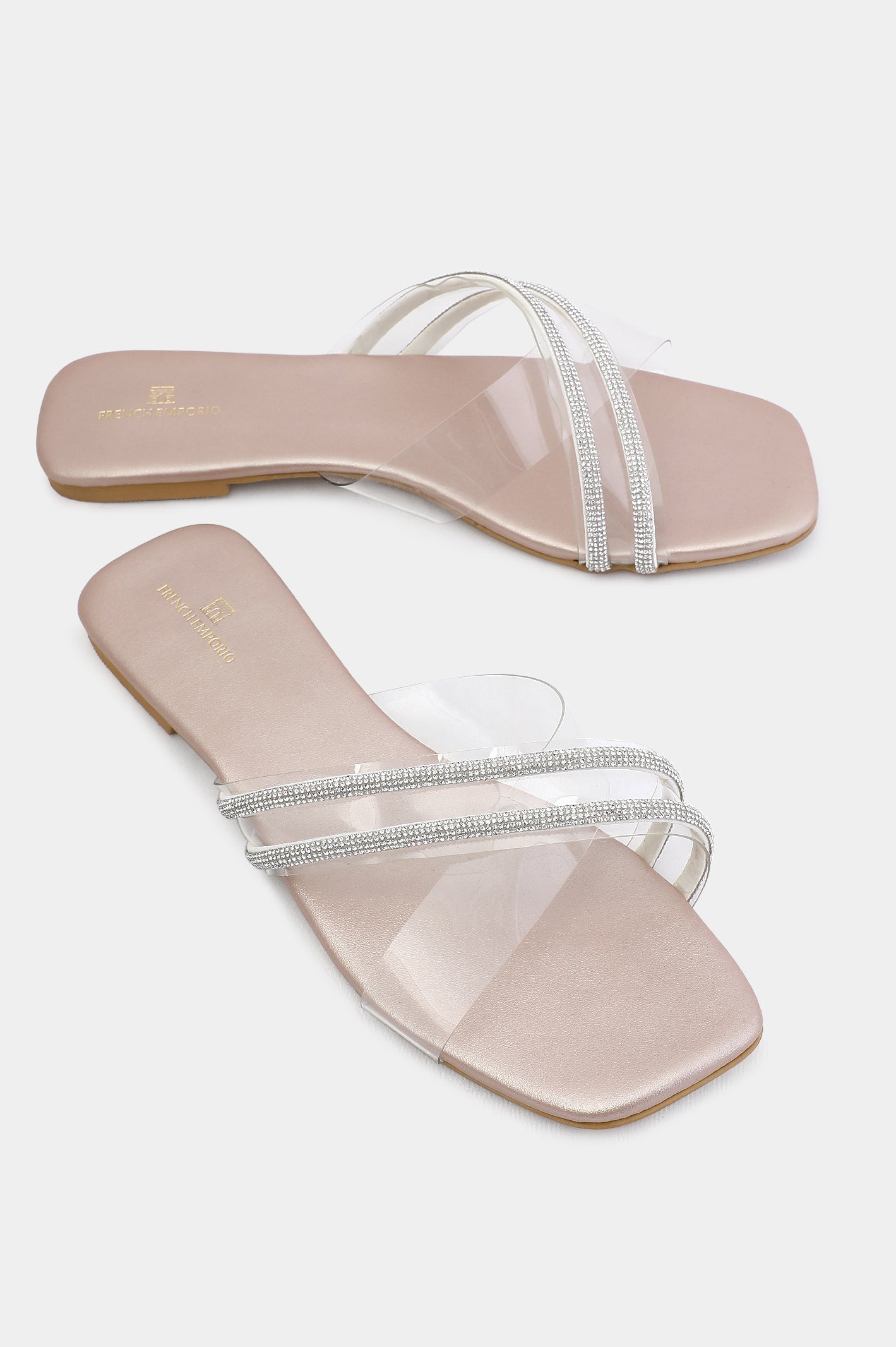 Peach Ladies Casual Slippers From French Emporio By Diners
