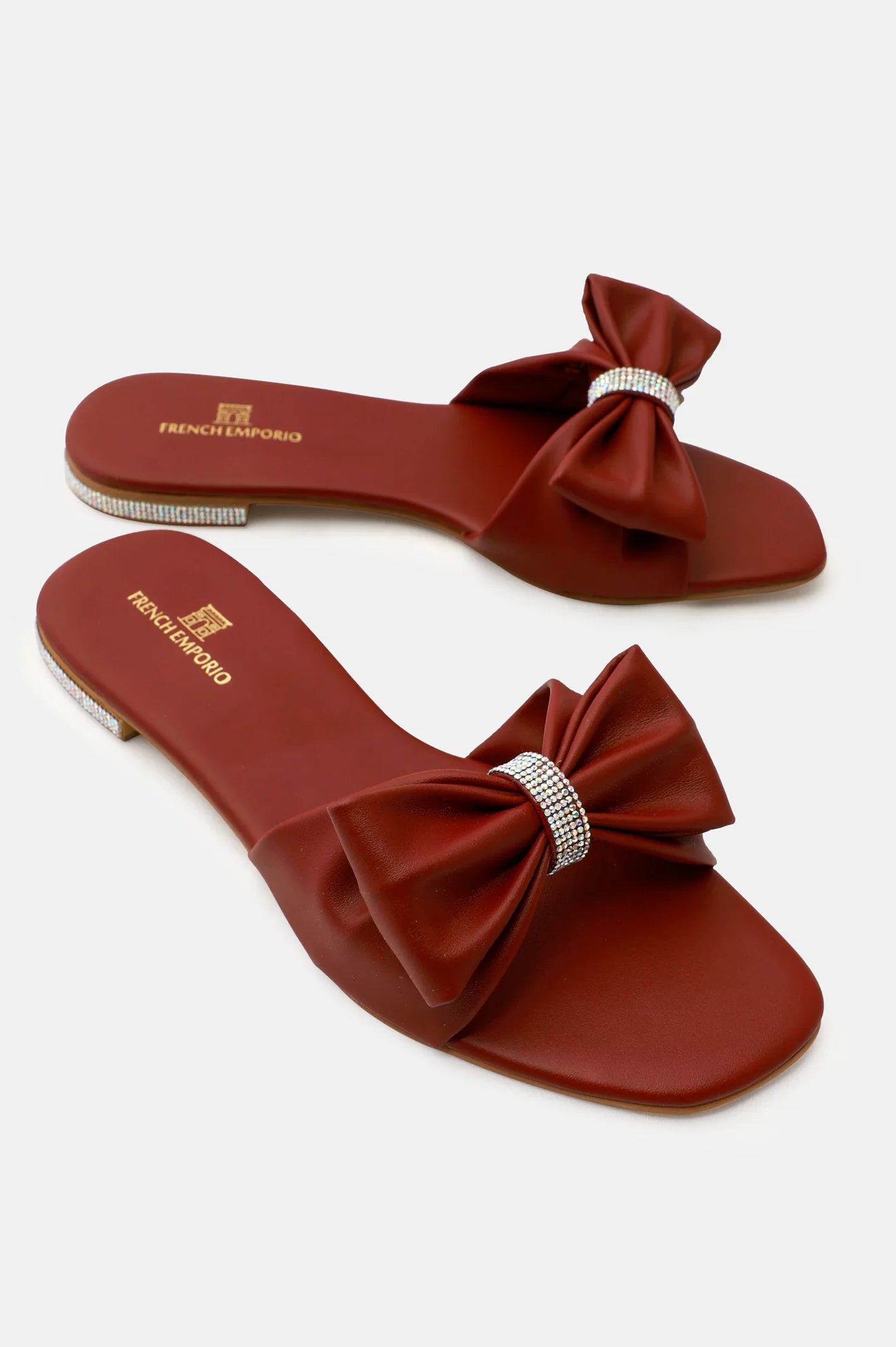 Maroon Ladies Casual Slippers From French Emporio By Diners