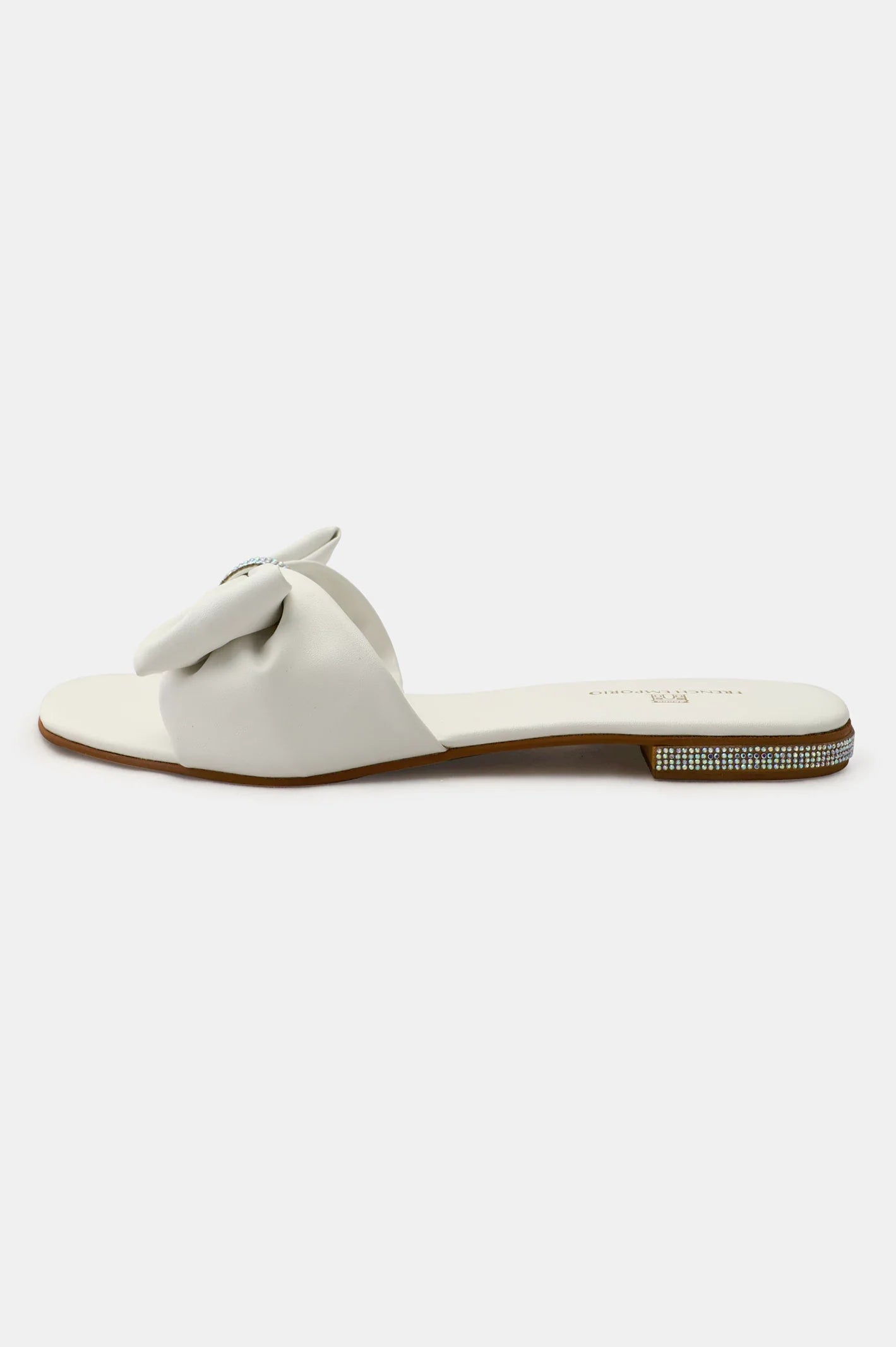 White Ladies Casual Slippers From French Emporio By Diners