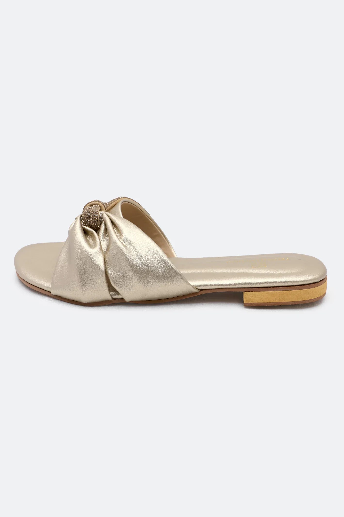 Golden Ladies Casual Slippers From French Emporio By Diners