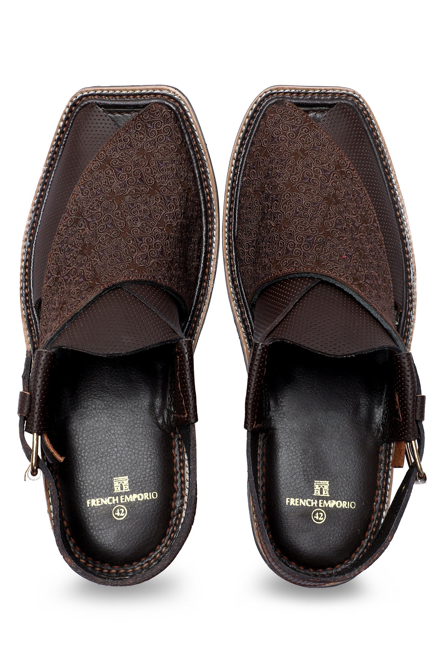French Emporio Men's Sandal SKU: PSLD-0031-COFFEE - Diners