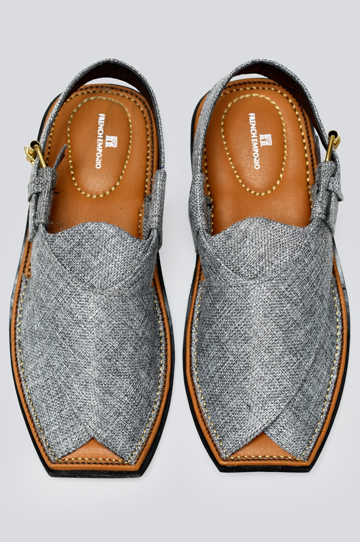 Grey French Emporio Men's Sandals - Diners