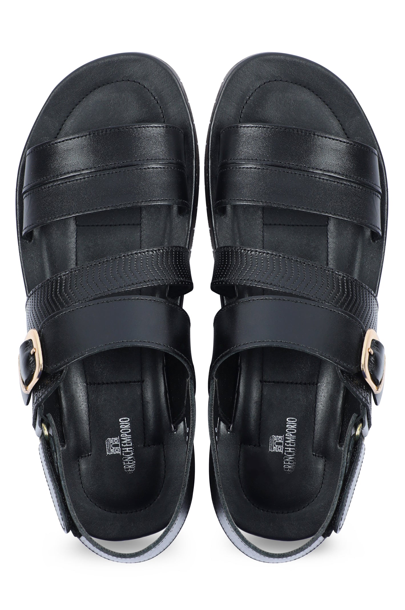French Emporio Men Sandals SKU: SLD-0031-BLACK - Diners