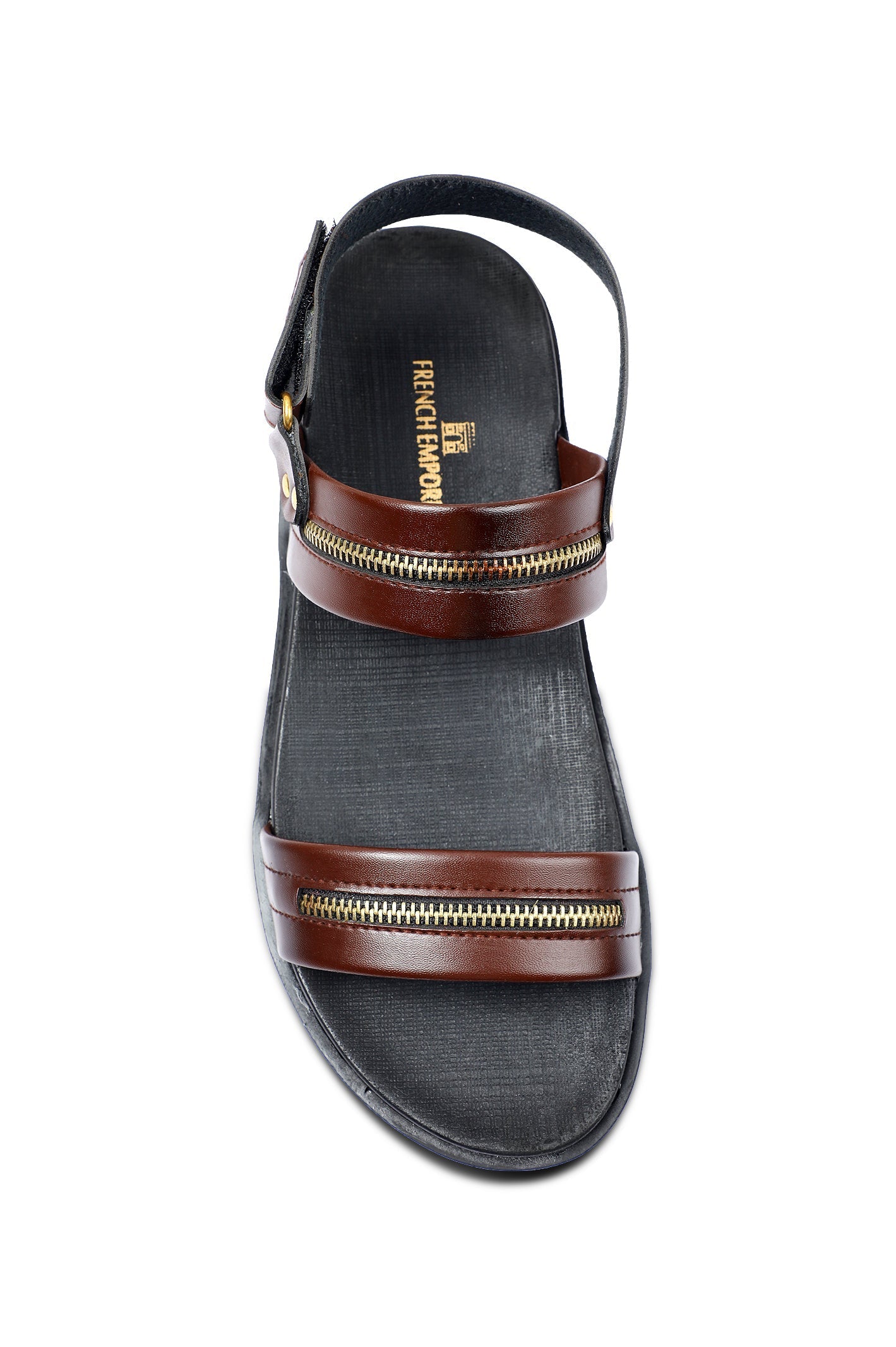 French Emporio Men's Sandal SKU: SLD-0043-BROWN - Diners