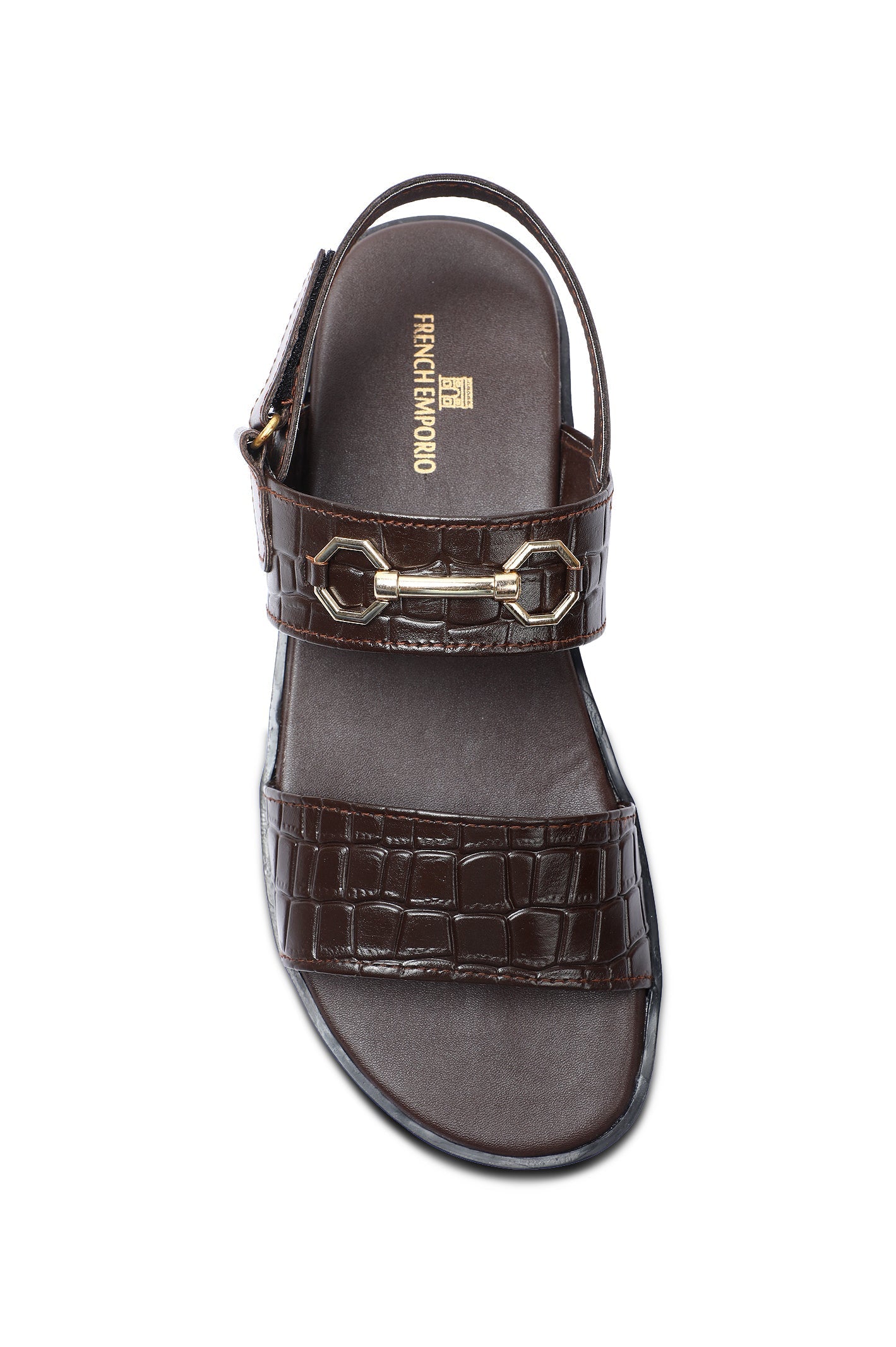 French Emporio Men's Sandal SKU: SLD-0045-COFFEE - Diners