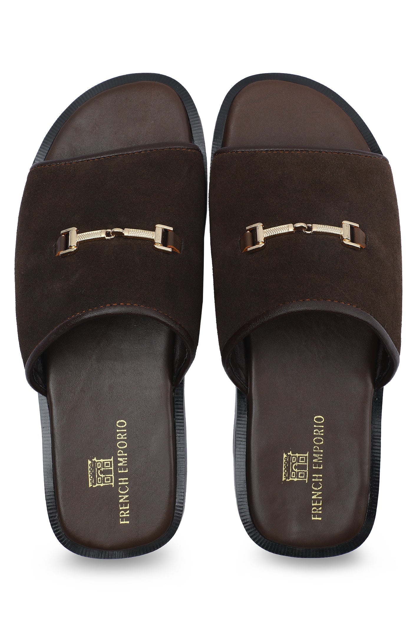 Slippers For Men SKU: SLP-0068-COFFEE - Diners