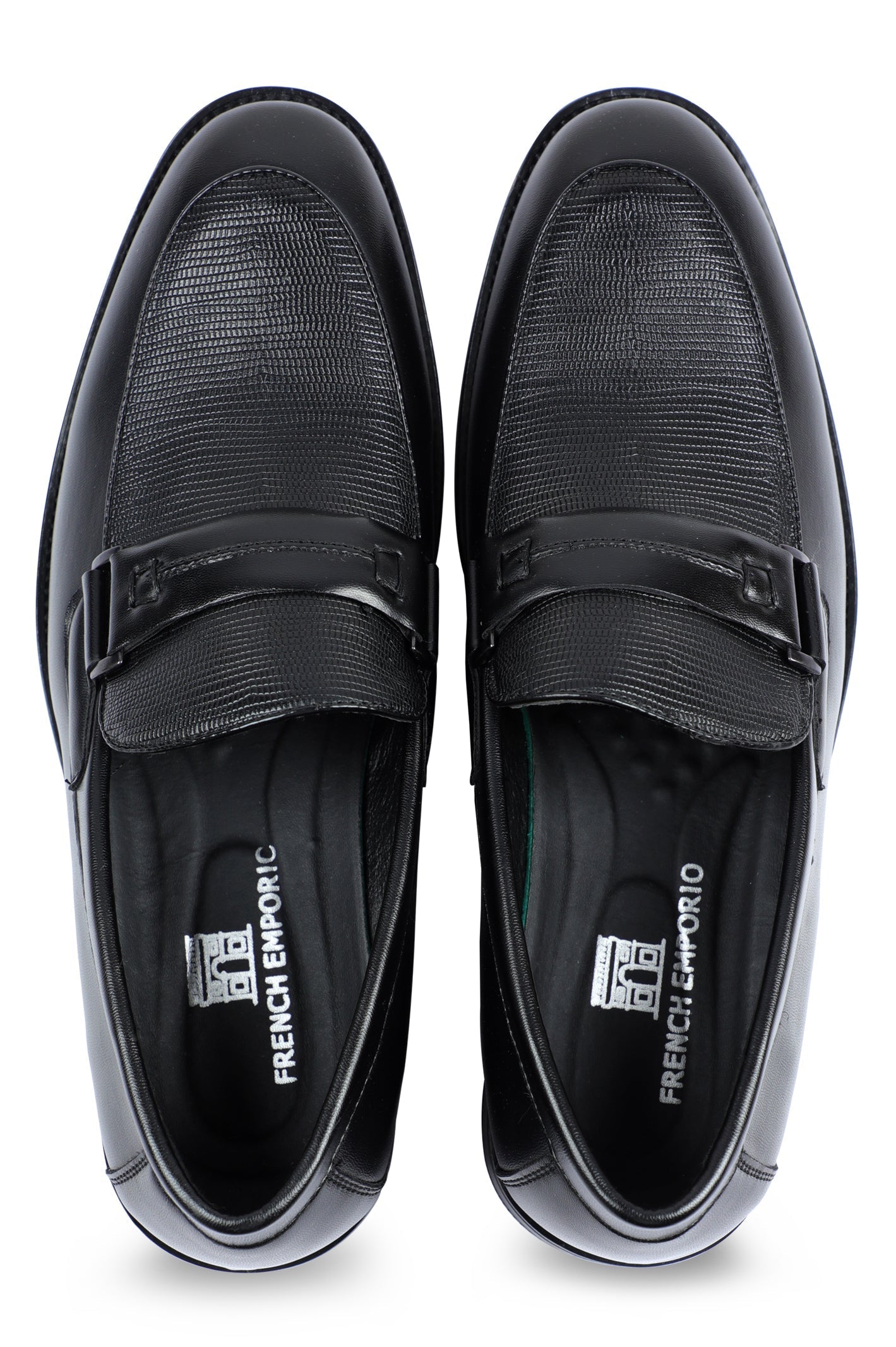 Formal Shoes For Men in Black SKU: SMF-0173-BLACK From French Emporio By Diners