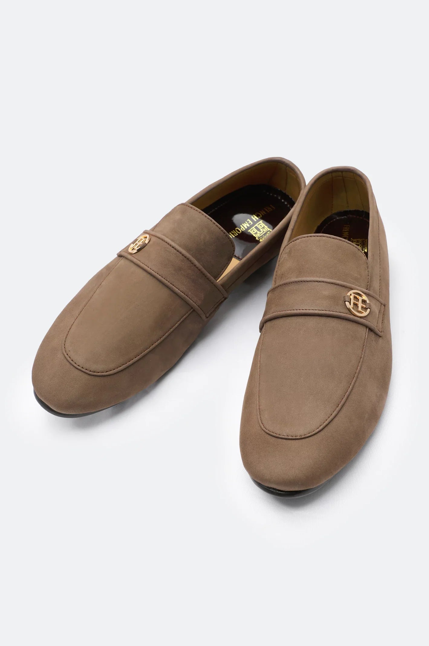 Beige Moccasins Formal Shoes From French Emporio By Diners