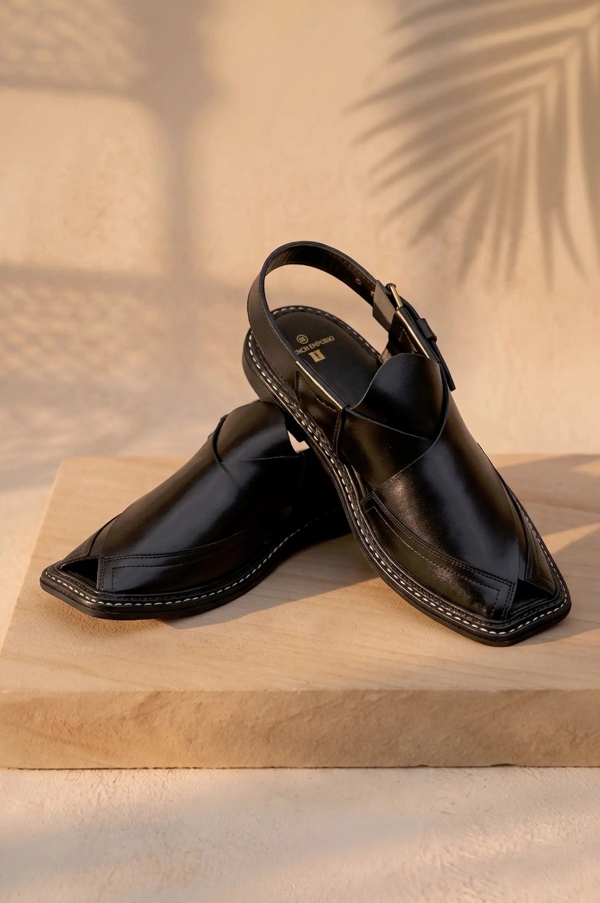 Black Casual Peshawari Sandal