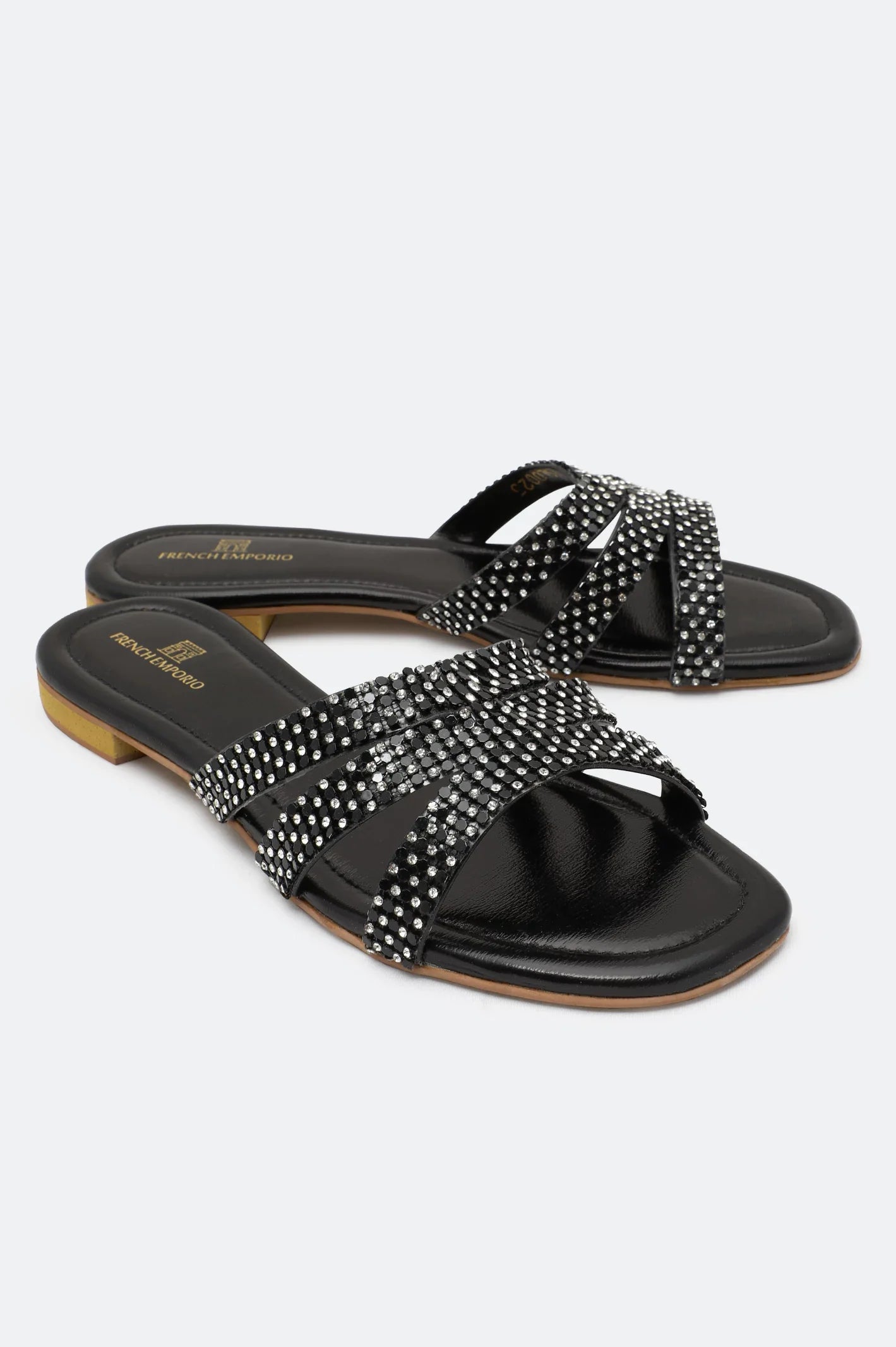 Black Ladies Casual Slippers