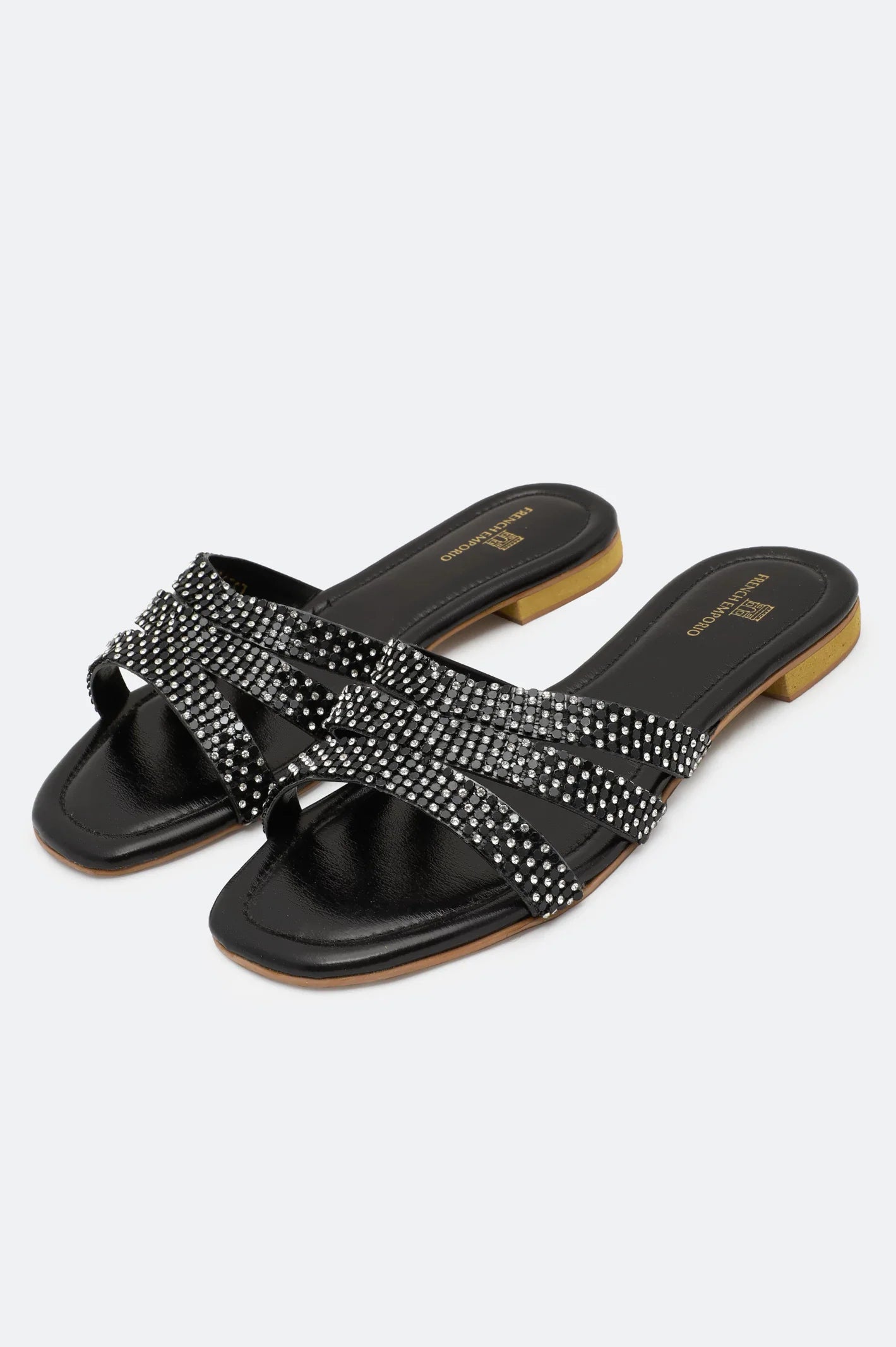 Black Ladies Casual Slippers